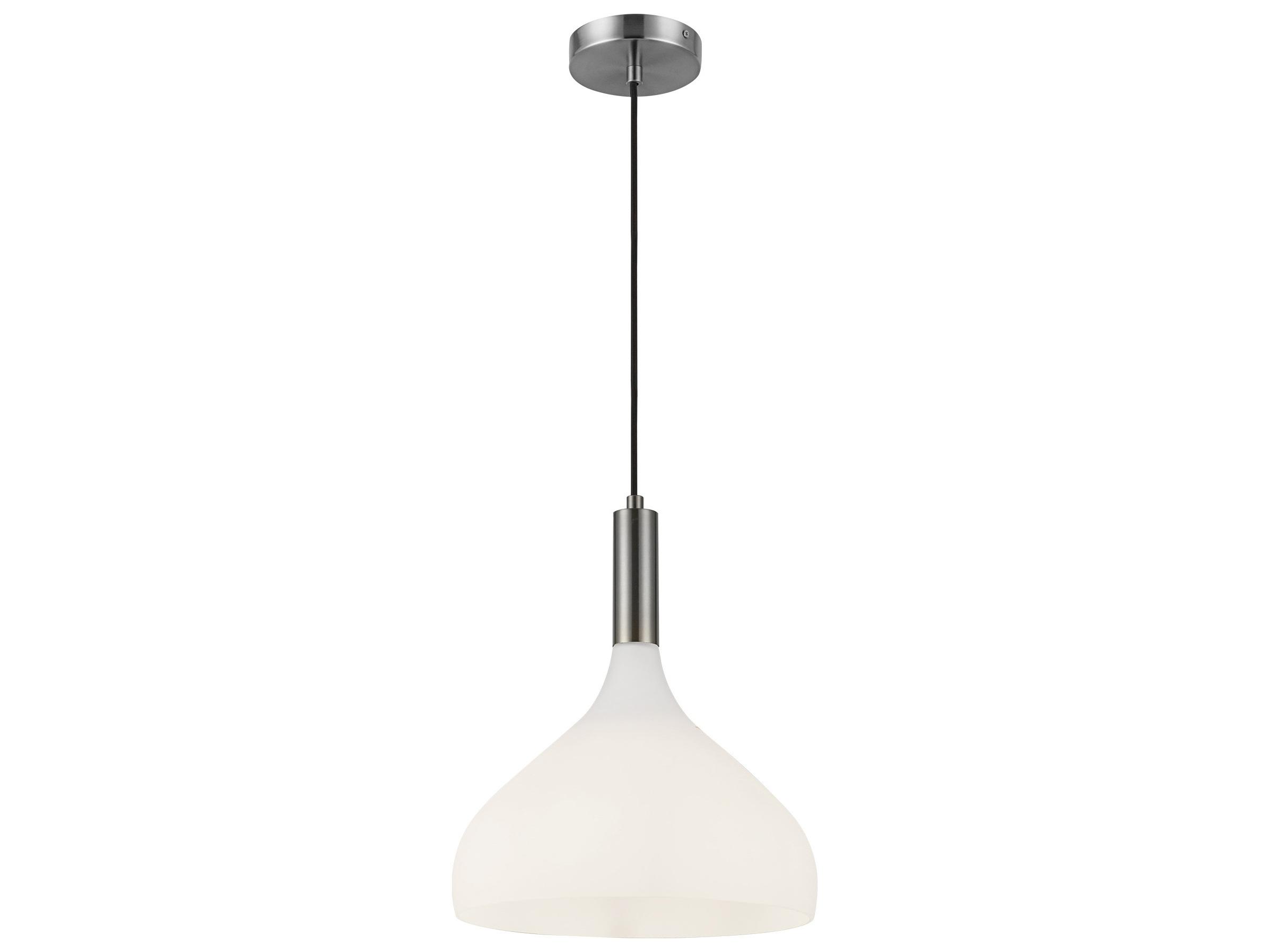 Alora Mood Belleview 1-Light Brushed Nickel Mini Pendant
