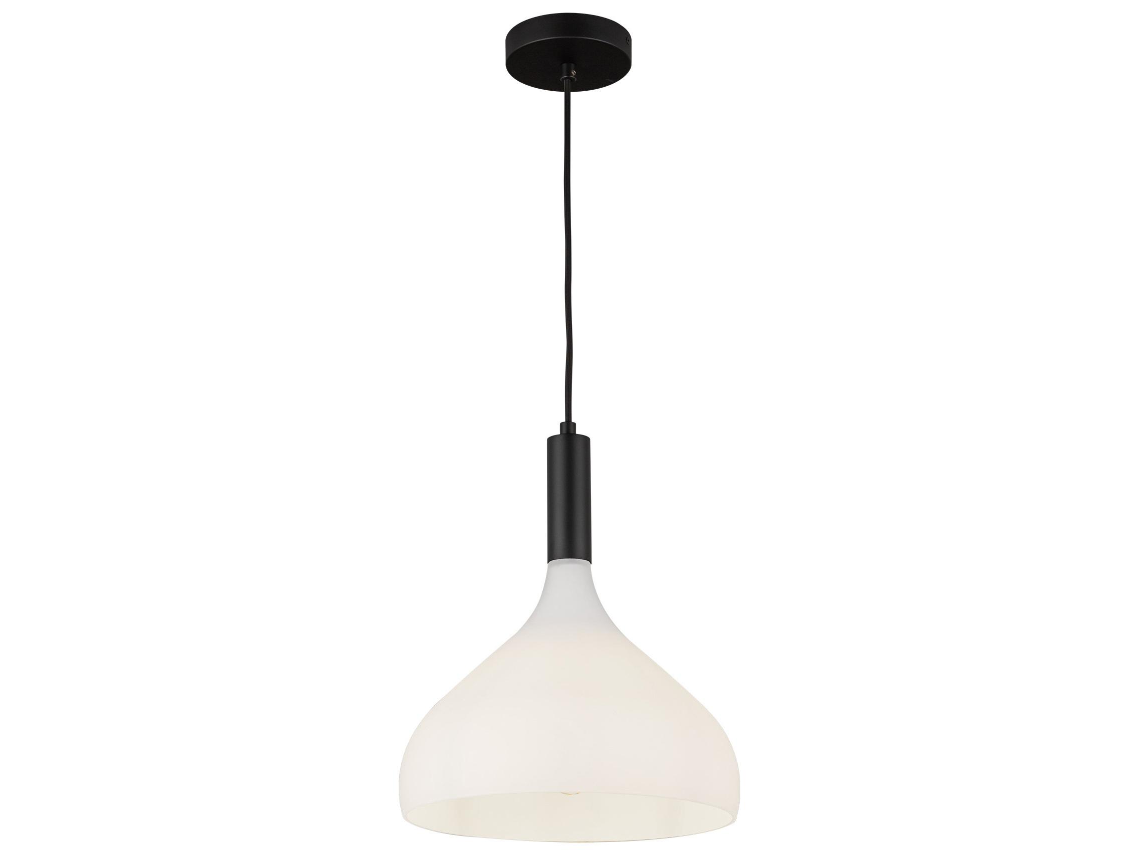 Alora Mood Belleview 1-Light Matte Black Mini Pendant