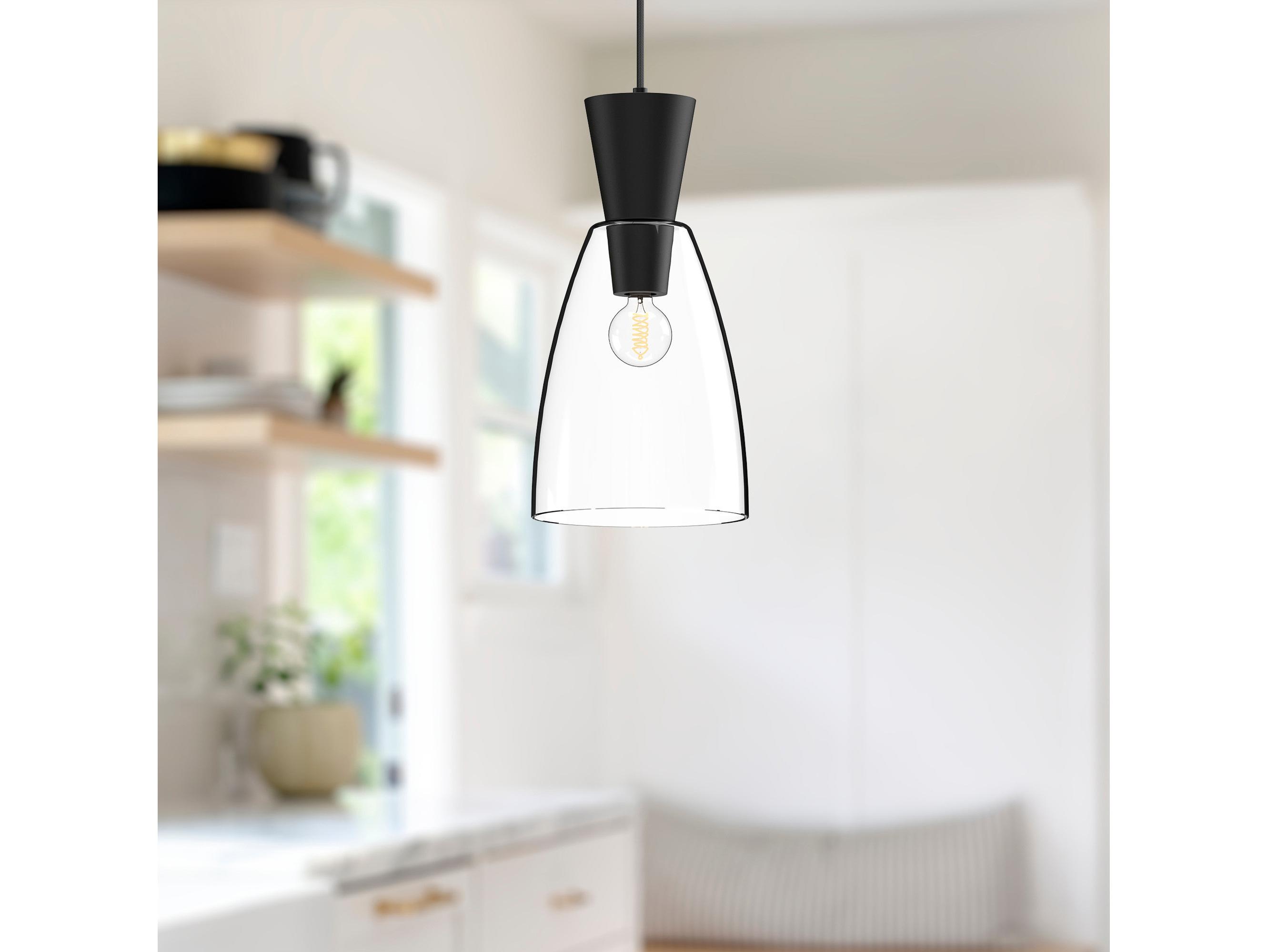 Alora Mood Arlo 1-Light Matte Black Mini Pendant