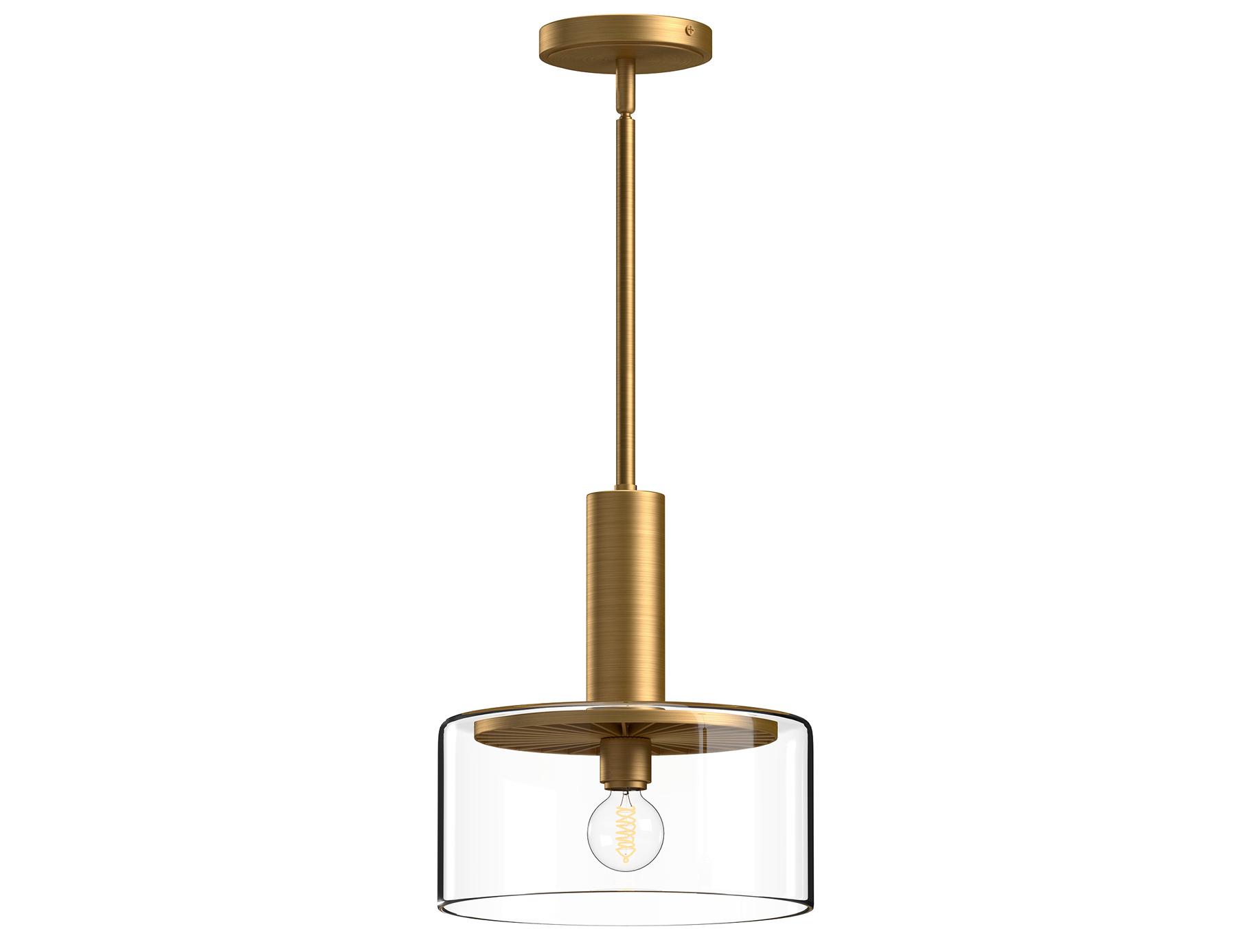 Alora Mood Royale 1-Light Aged Gold Mini Pendant