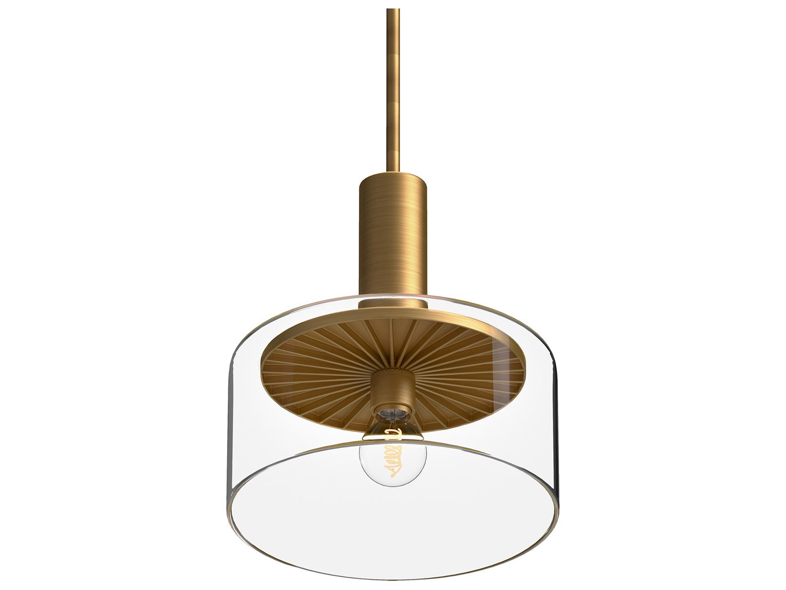 Alora Mood Royale 1-Light Aged Gold Mini Pendant