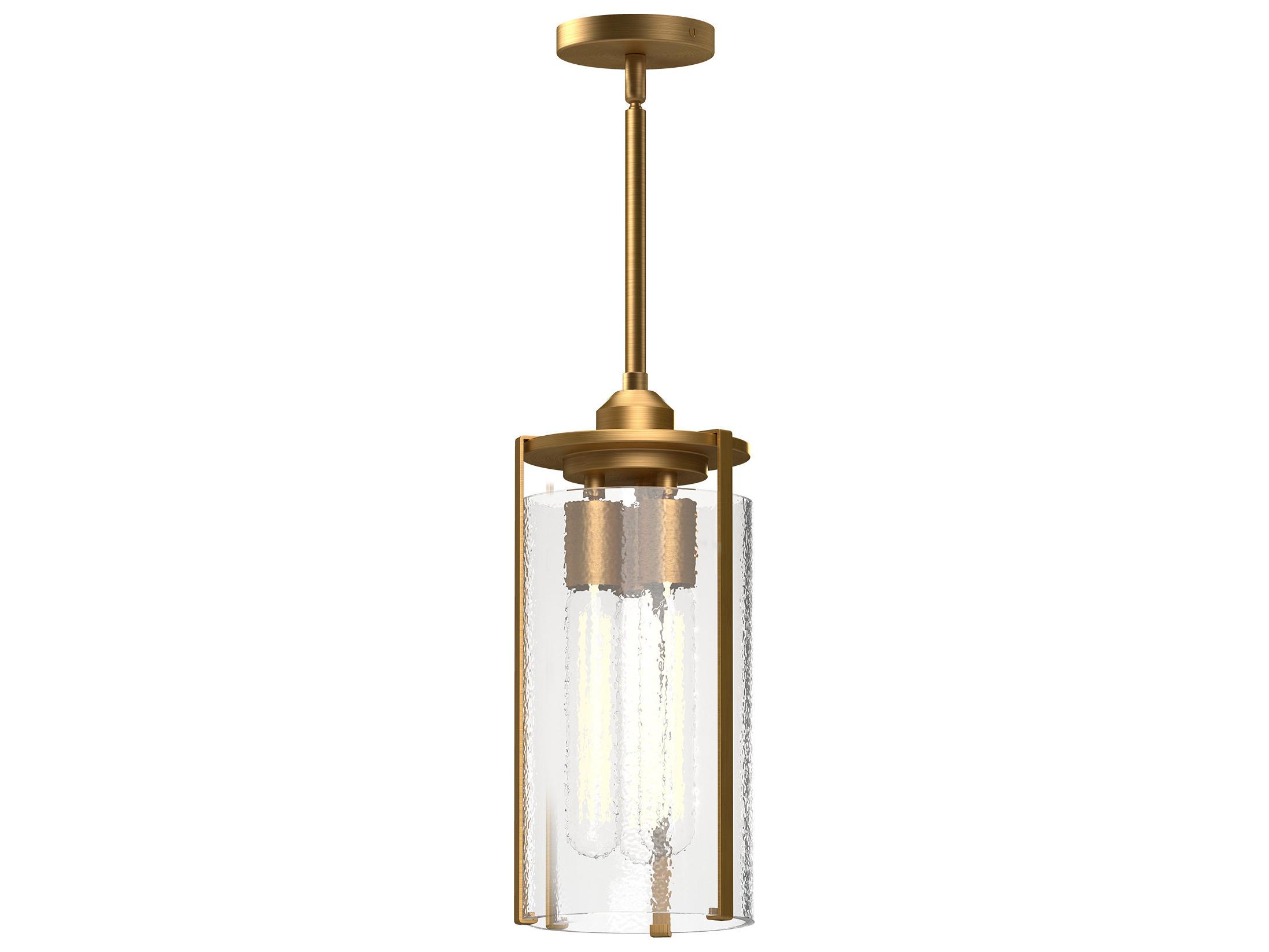 Alora Mood Belmont 3-Light Aged Gold Cylinder Mini Pendant