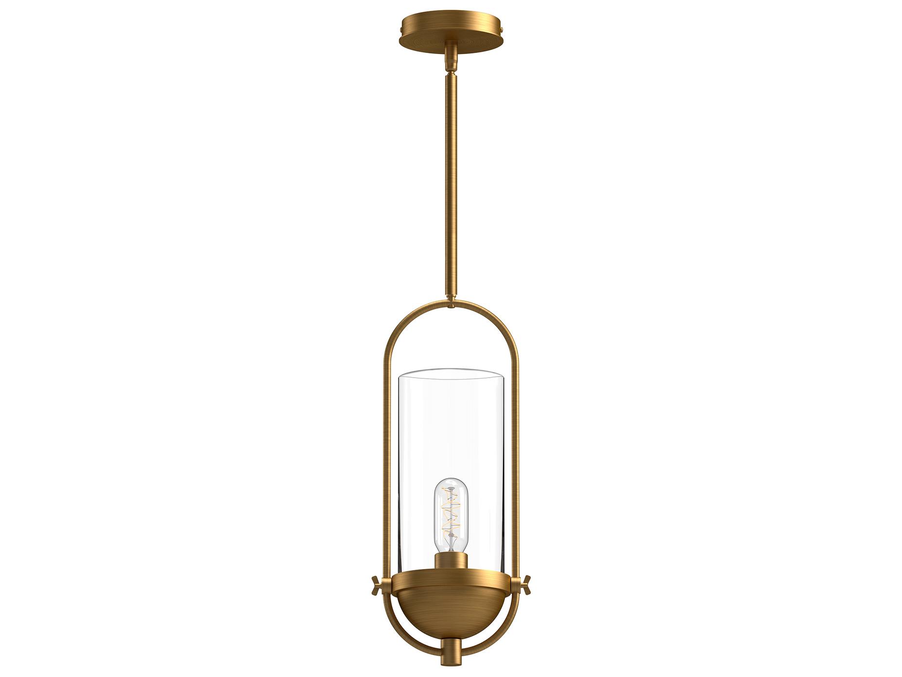 Alora Mood Cyrus 1-Light Aged Gold Mini Pendant