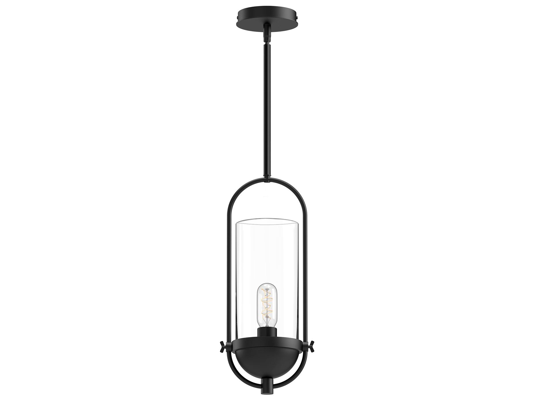 Alora Mood Cyrus 1-Light Matte Black Mini Pendant