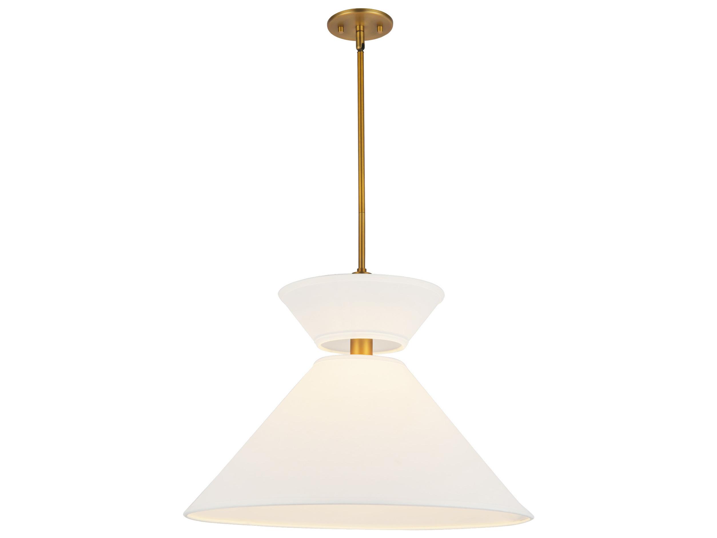 Alora Mood Chapelle 1-Light Aged Gold Geometric Pendant