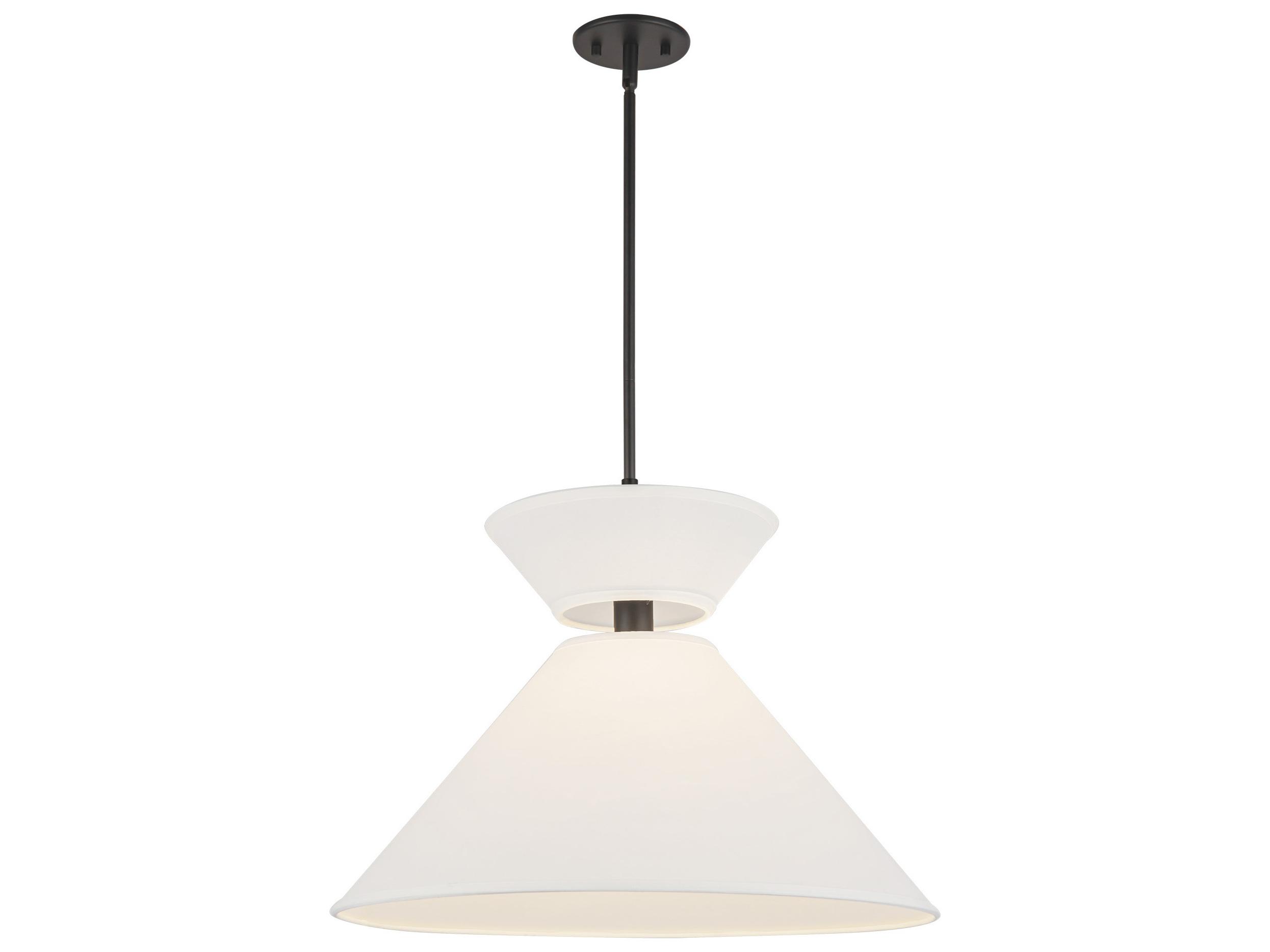 Alora Mood Chapelle 1-Light Matte Black Geometric Pendant