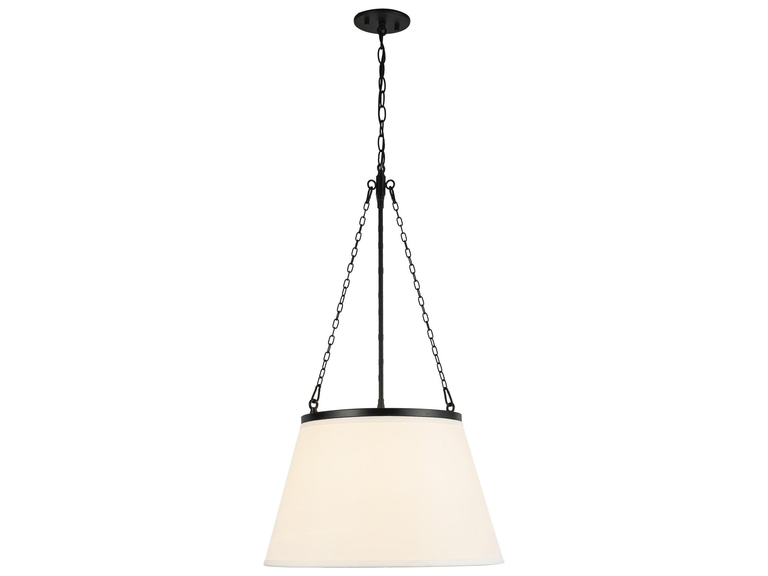 Alora Mood Speakeasy 1-Light Matte Black Empire Pendant