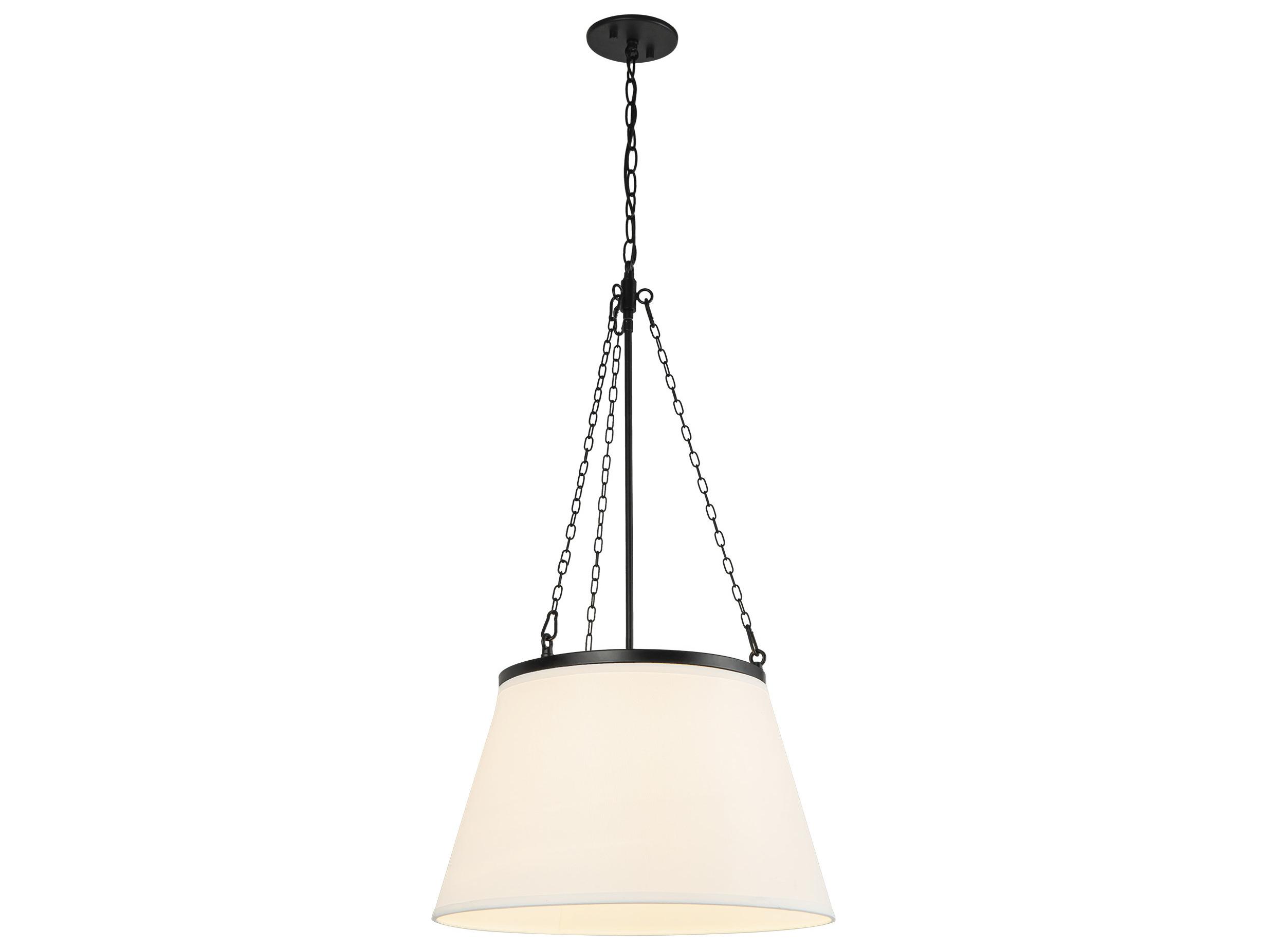 Alora Mood Speakeasy 1-Light Matte Black Empire Pendant