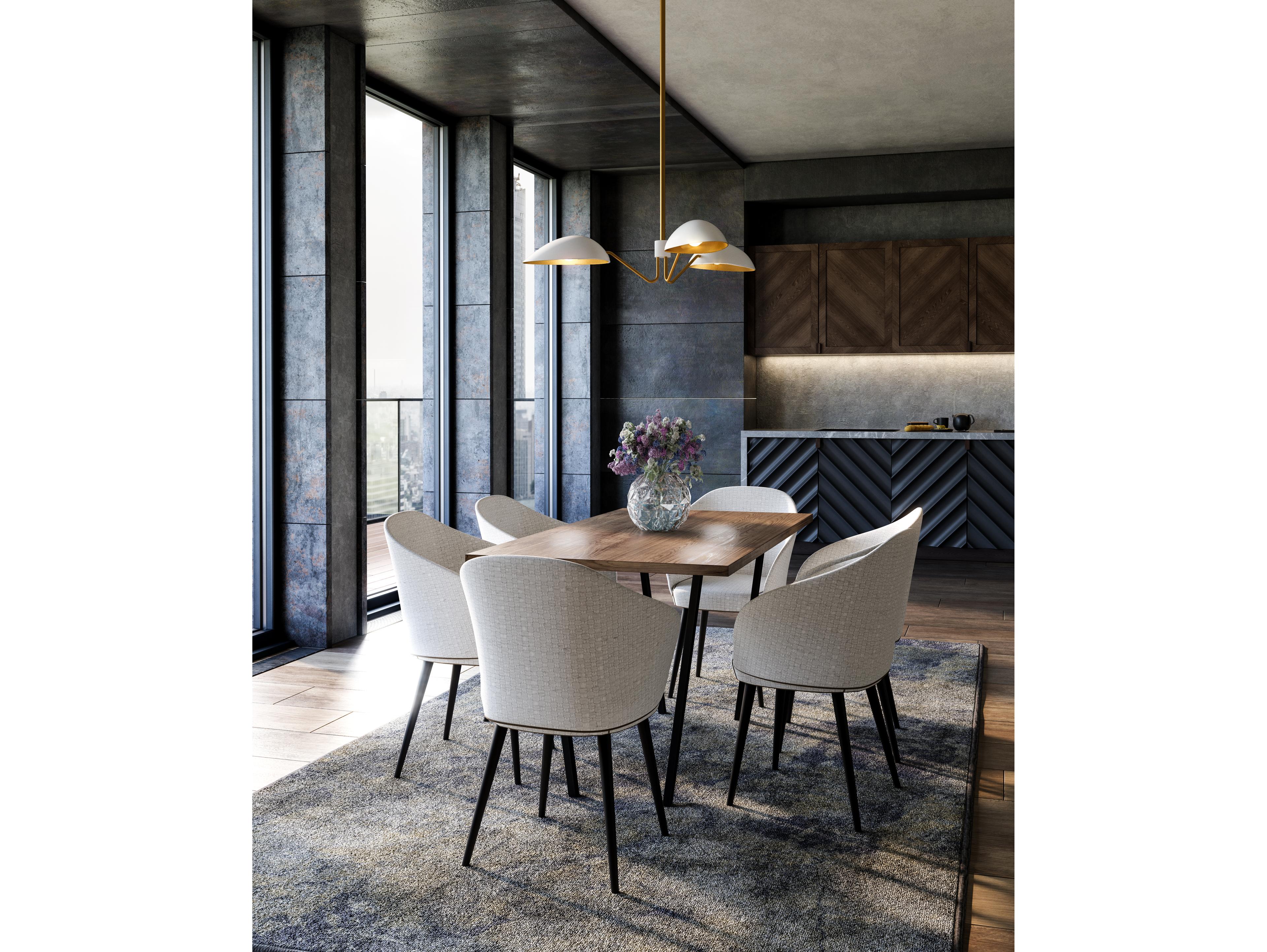 Alora Mood Oscar 3-Light Aged Gold Chandelier