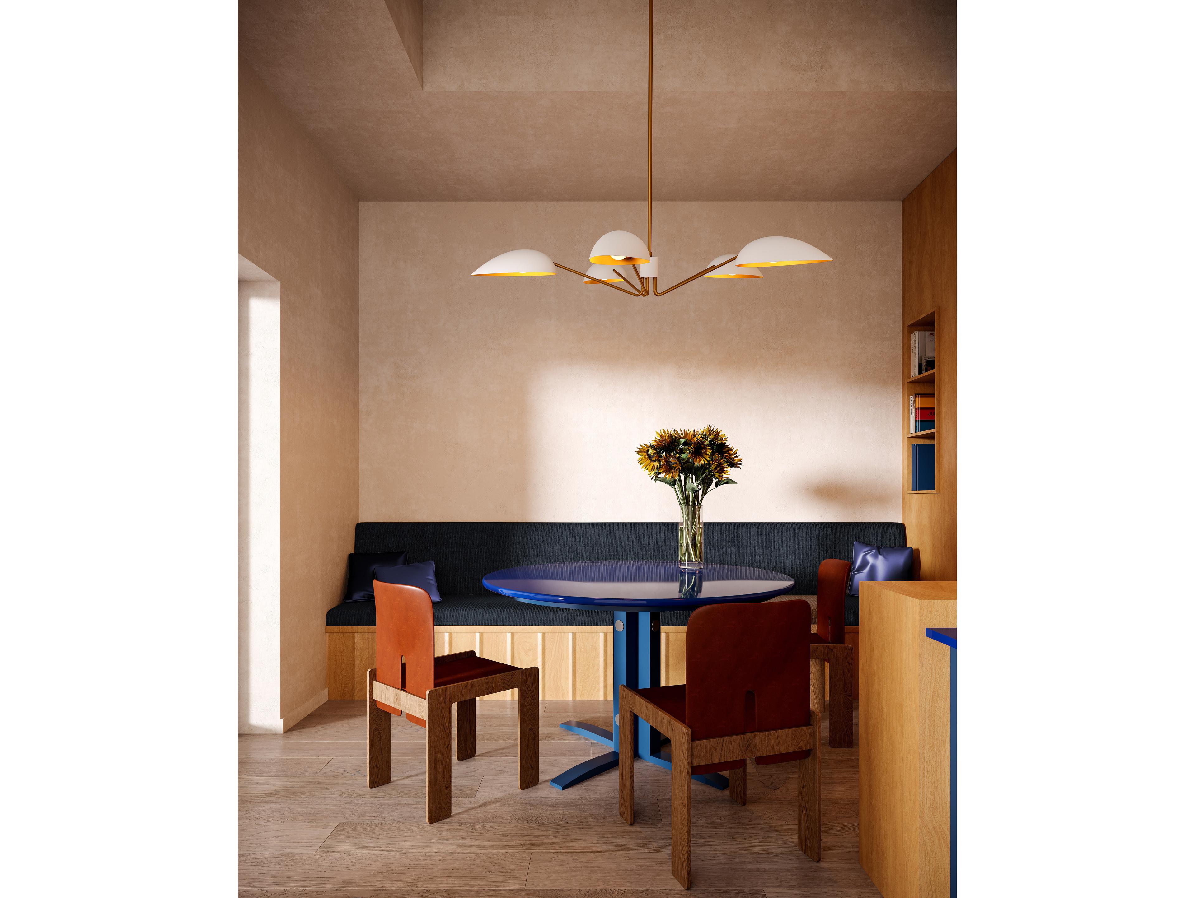 Alora Mood Oscar 5-Light Aged Gold Chandelier