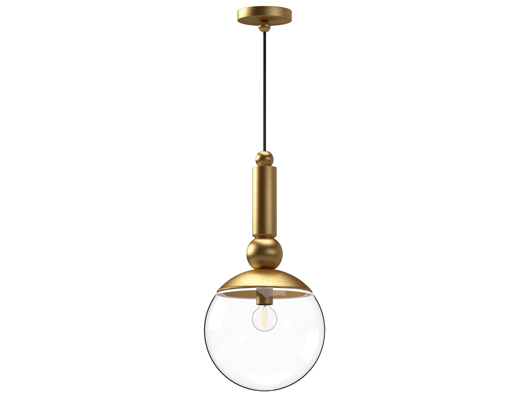 Alora Mood Delilah 1-Light Brushed Gold Globe Mini Pendant