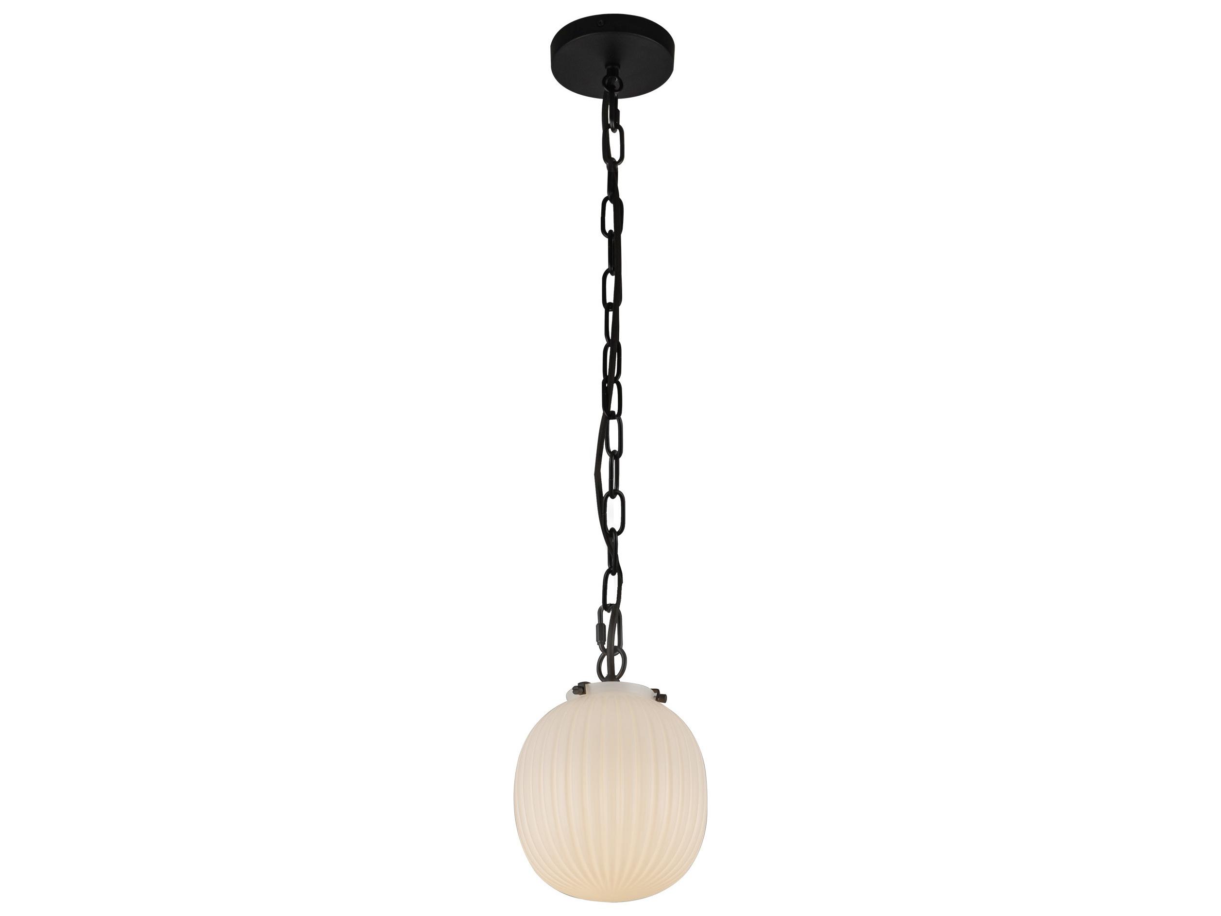 Alora Mood Cherise 1-Light Matte Black Mini Pendant