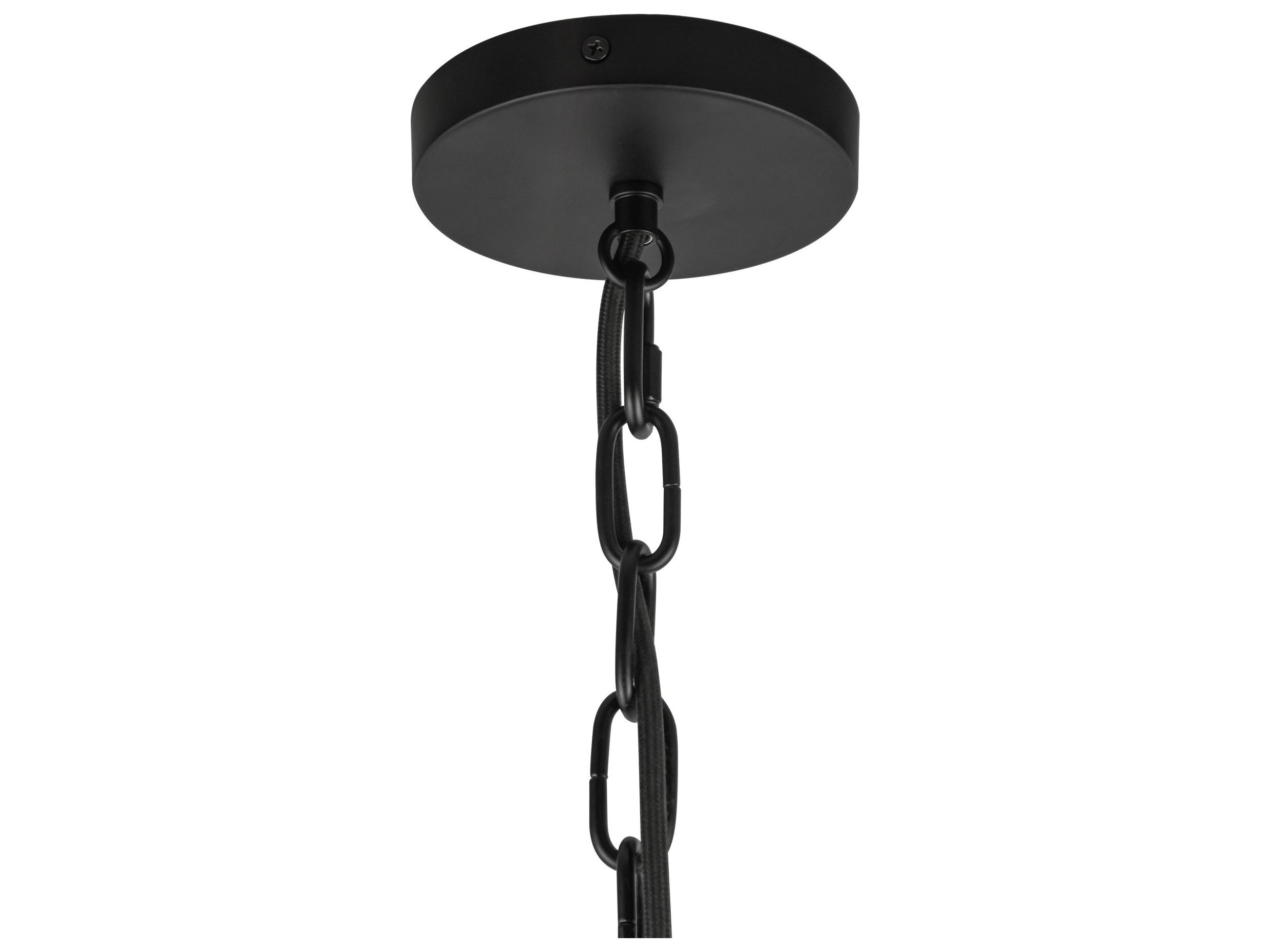 Alora Mood Cherise 1-Light Matte Black Mini Pendant