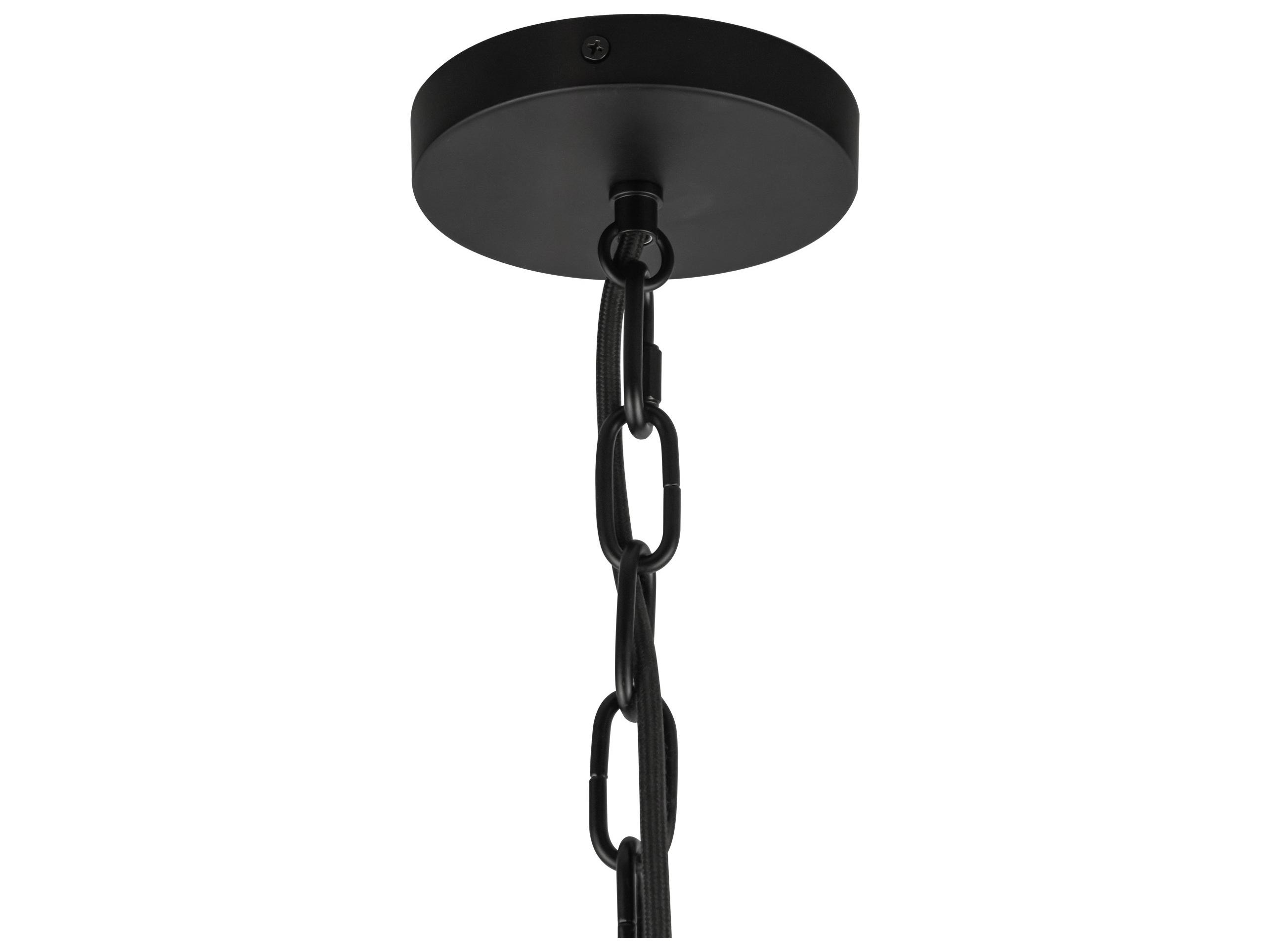 Alora Mood Cherise 1-Light Matte Black Mini Pendant