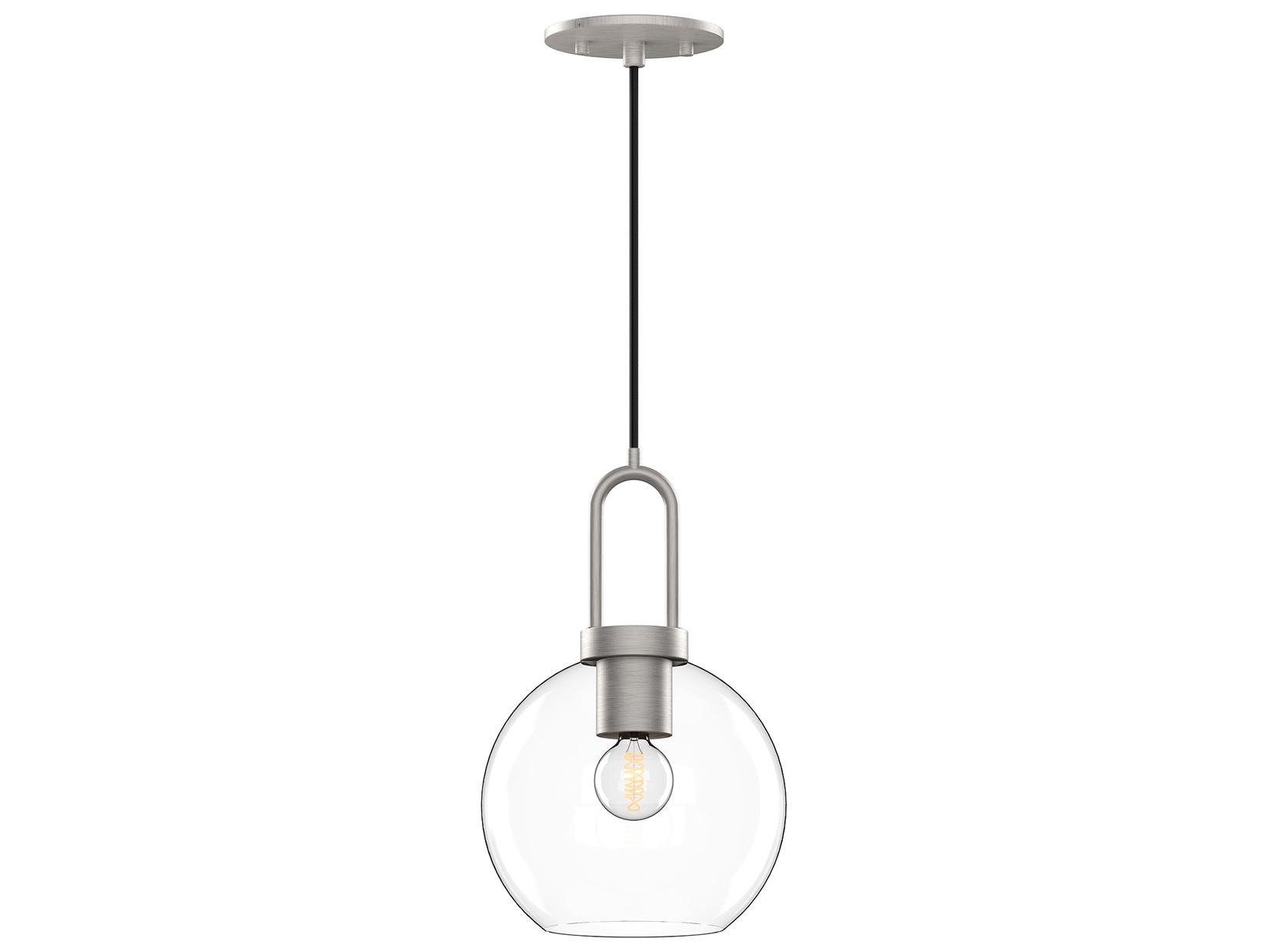 Alora Mood Soji 1-Light Brushed Nickel Globe Mini Pendant