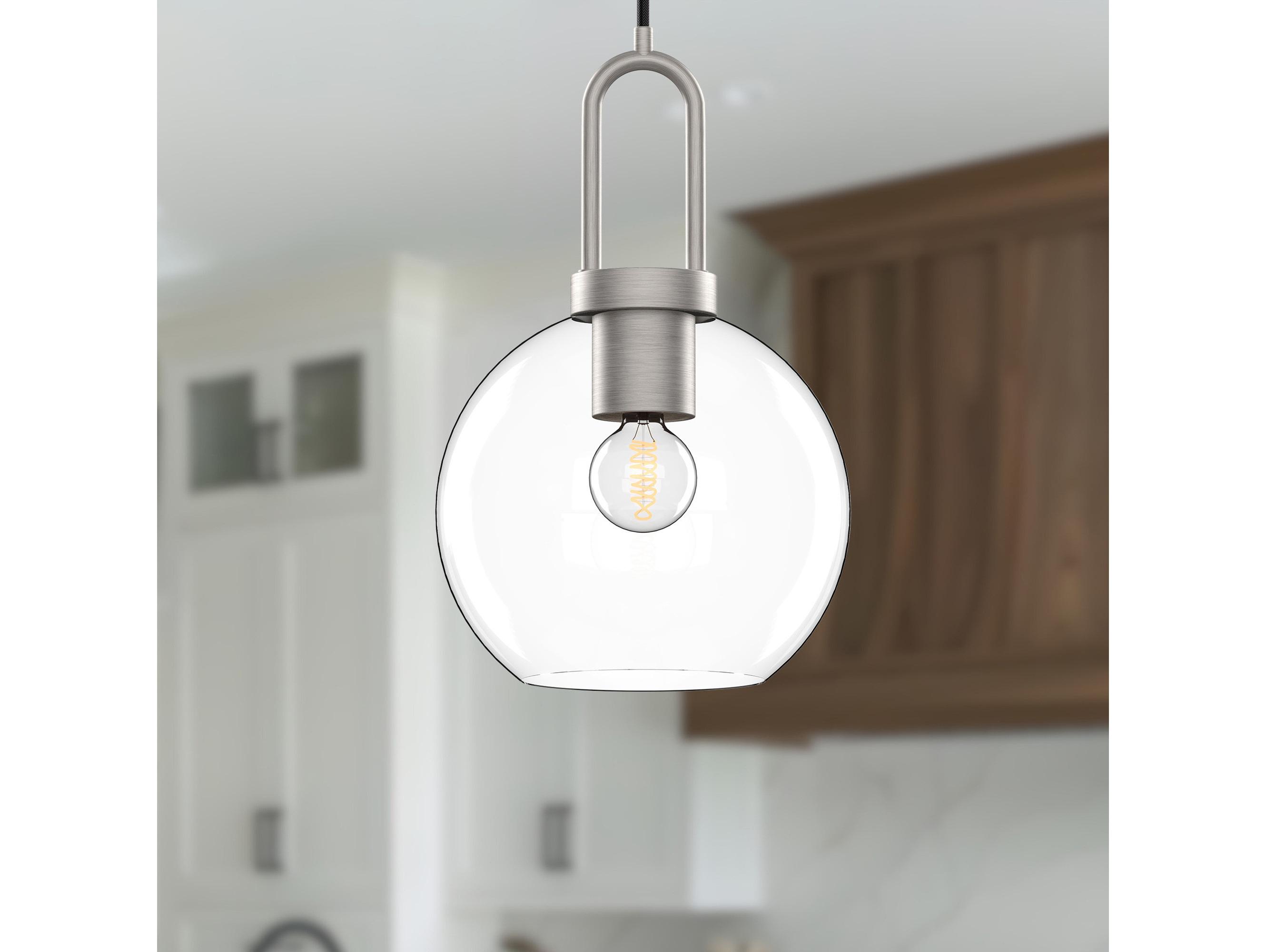 Alora Mood Soji 1-Light Brushed Nickel Globe Mini Pendant