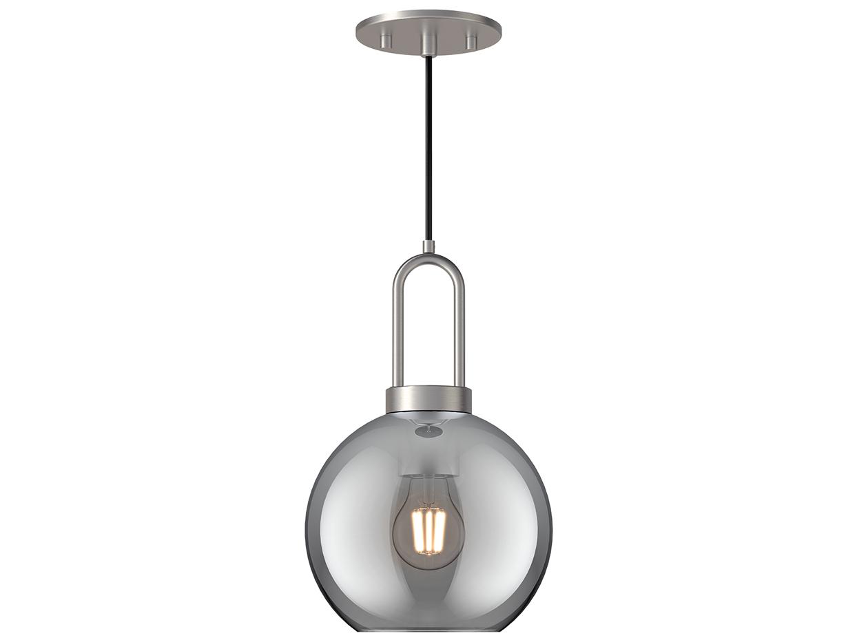 Alora Mood Soji 1-Light Brushed Nickel Globe Mini Pendant