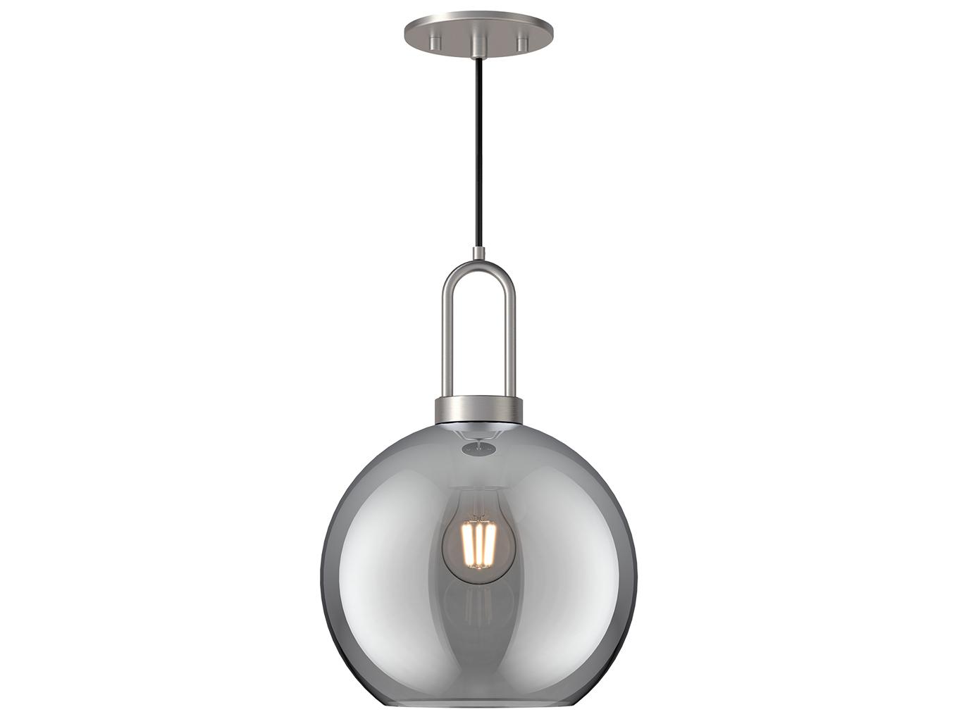 Alora Mood Soji 1-Light Brushed Nickel Globe Mini Pendant