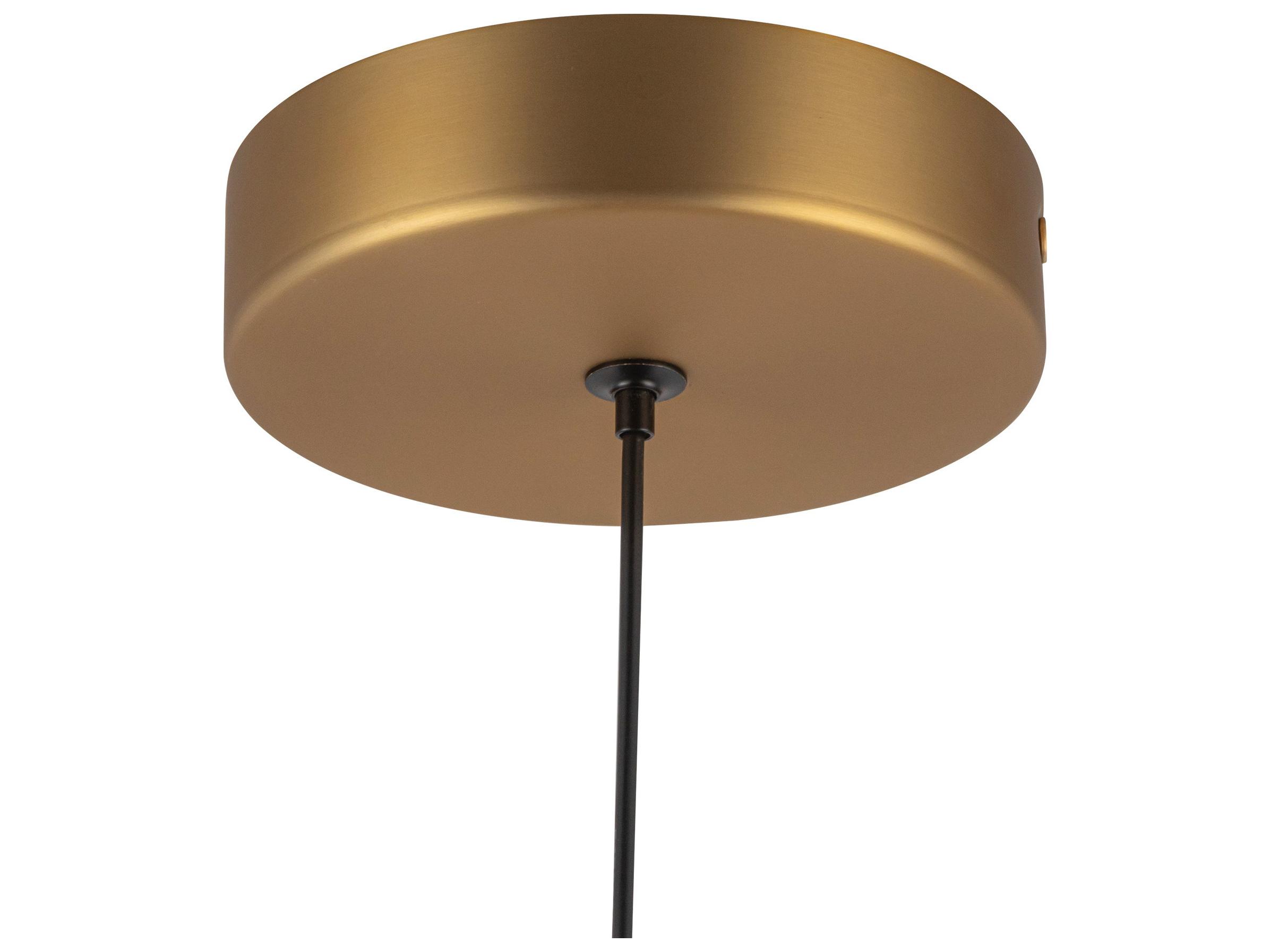 Alora Mood Arden Brushed Gold Dome Mini Pendant