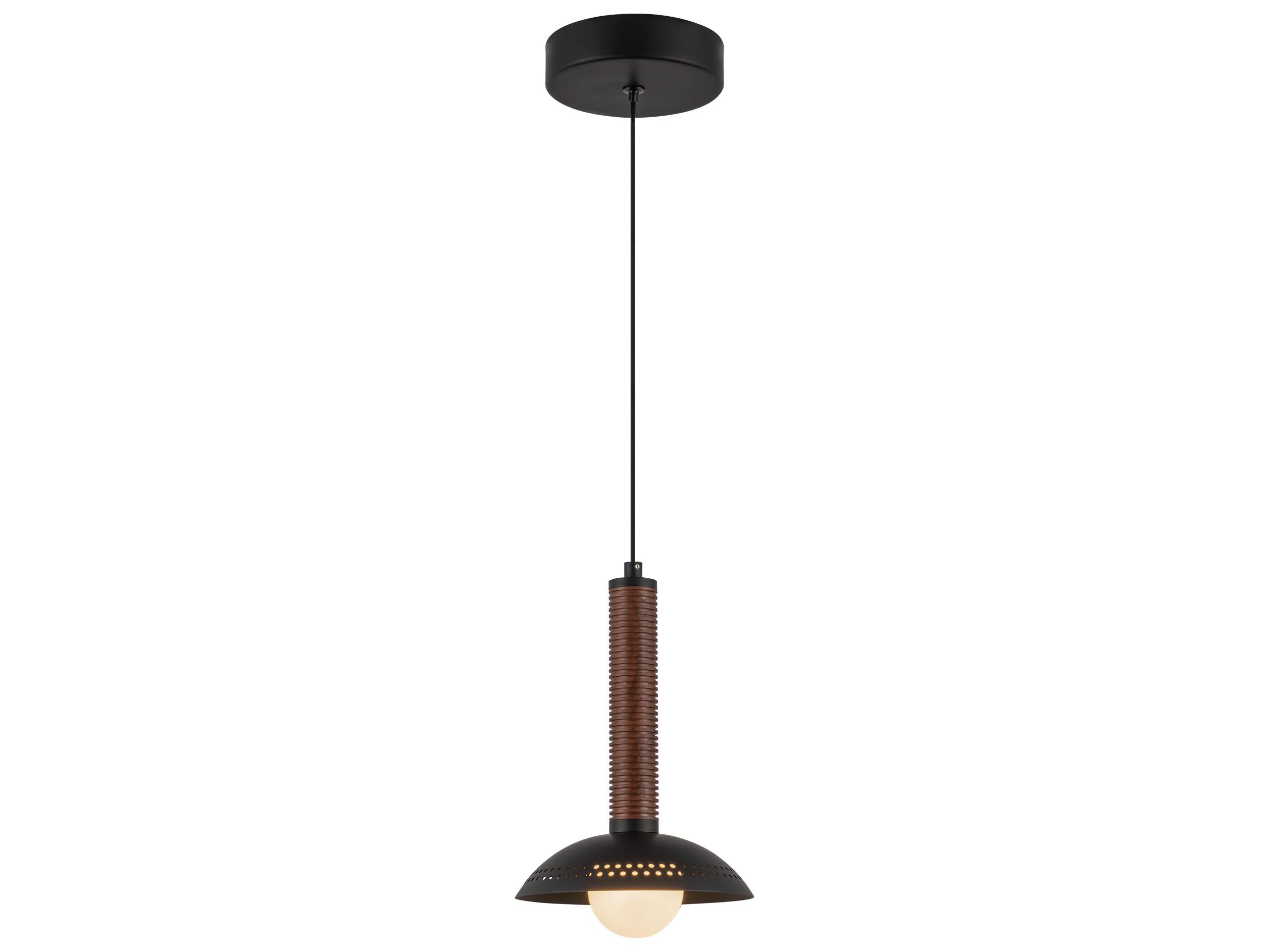 Alora Mood Arden Matte Black Dome Mini Pendant