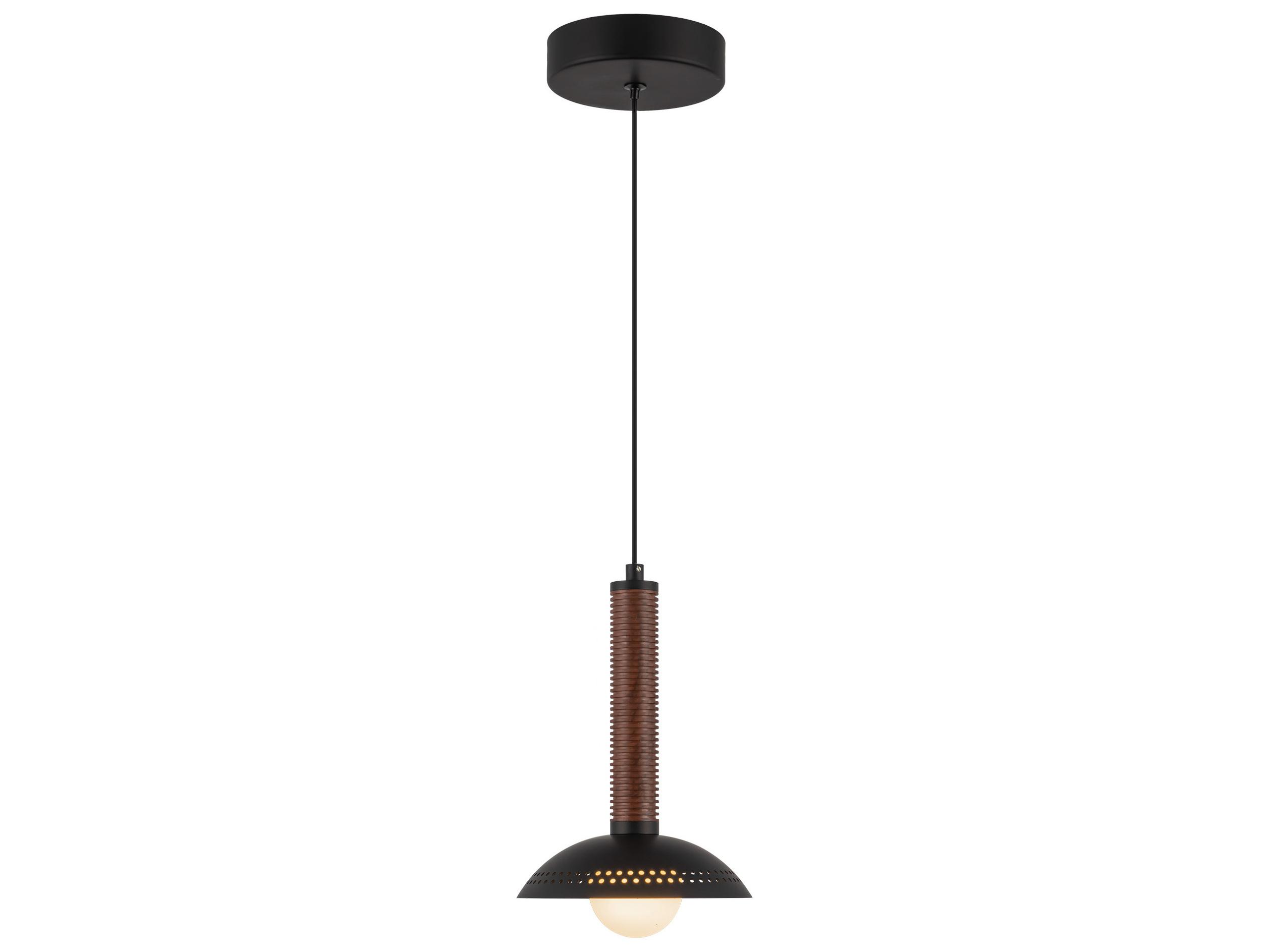 Alora Mood Arden Matte Black Dome Mini Pendant