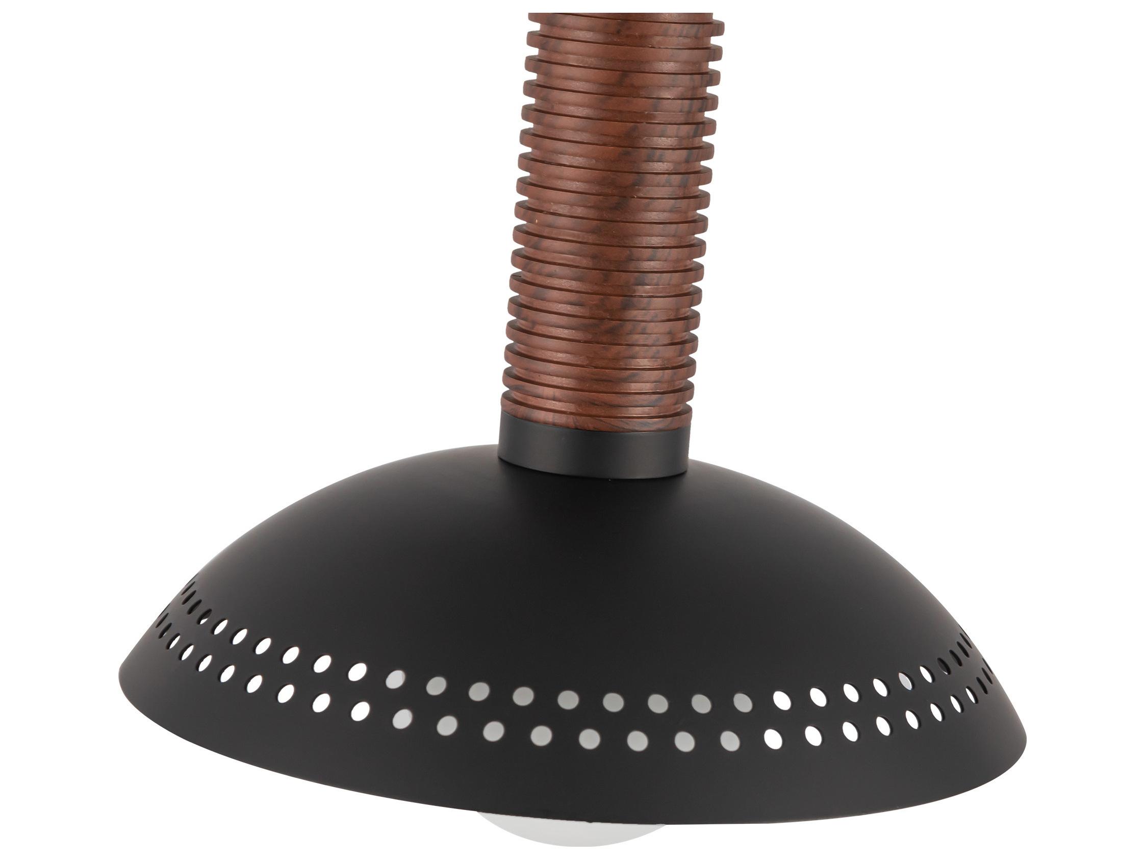 Alora Mood Arden Matte Black Dome Mini Pendant