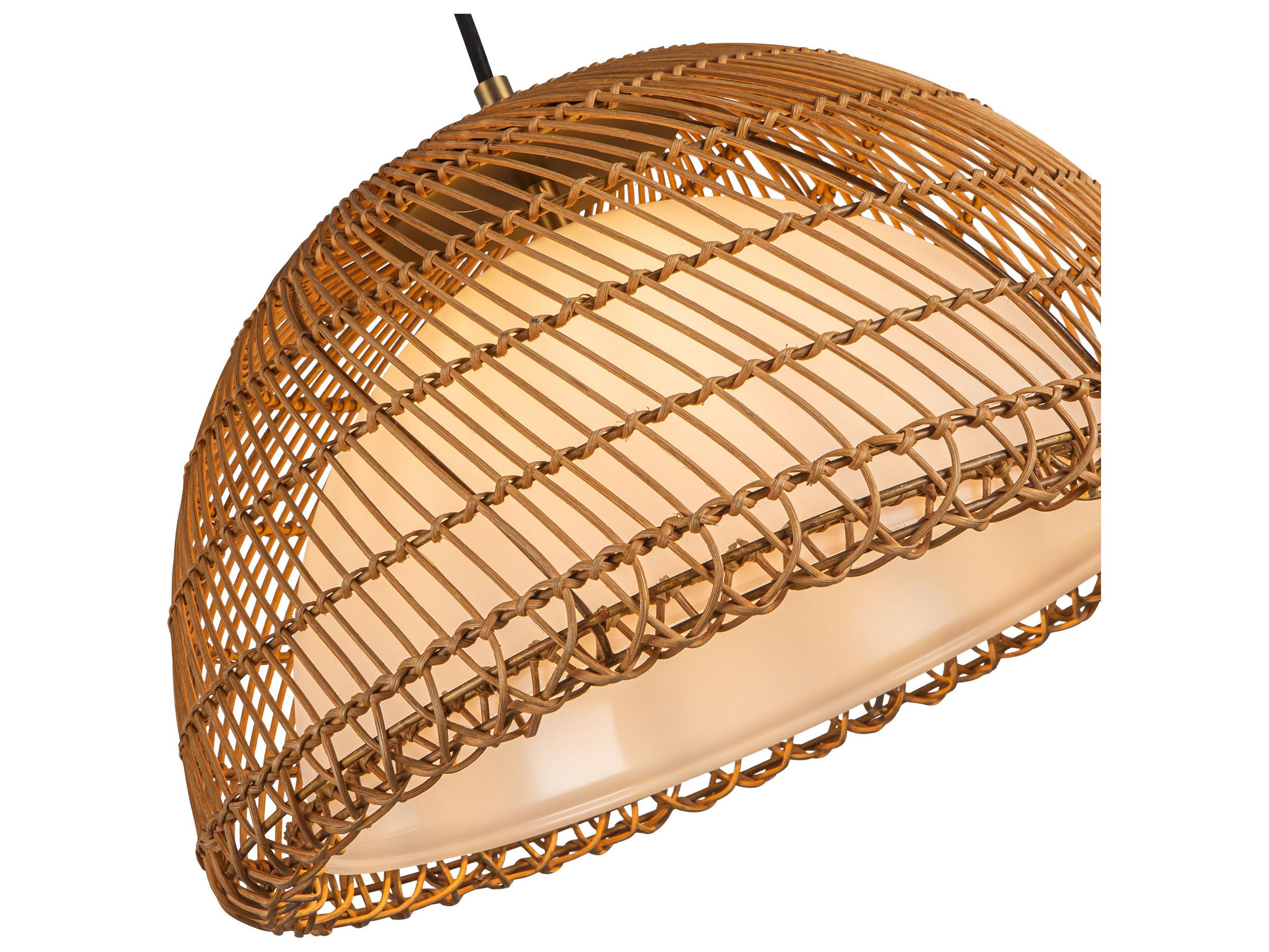 Alora Mood Bondi 1-Light Brushed Gold Dome Pendant