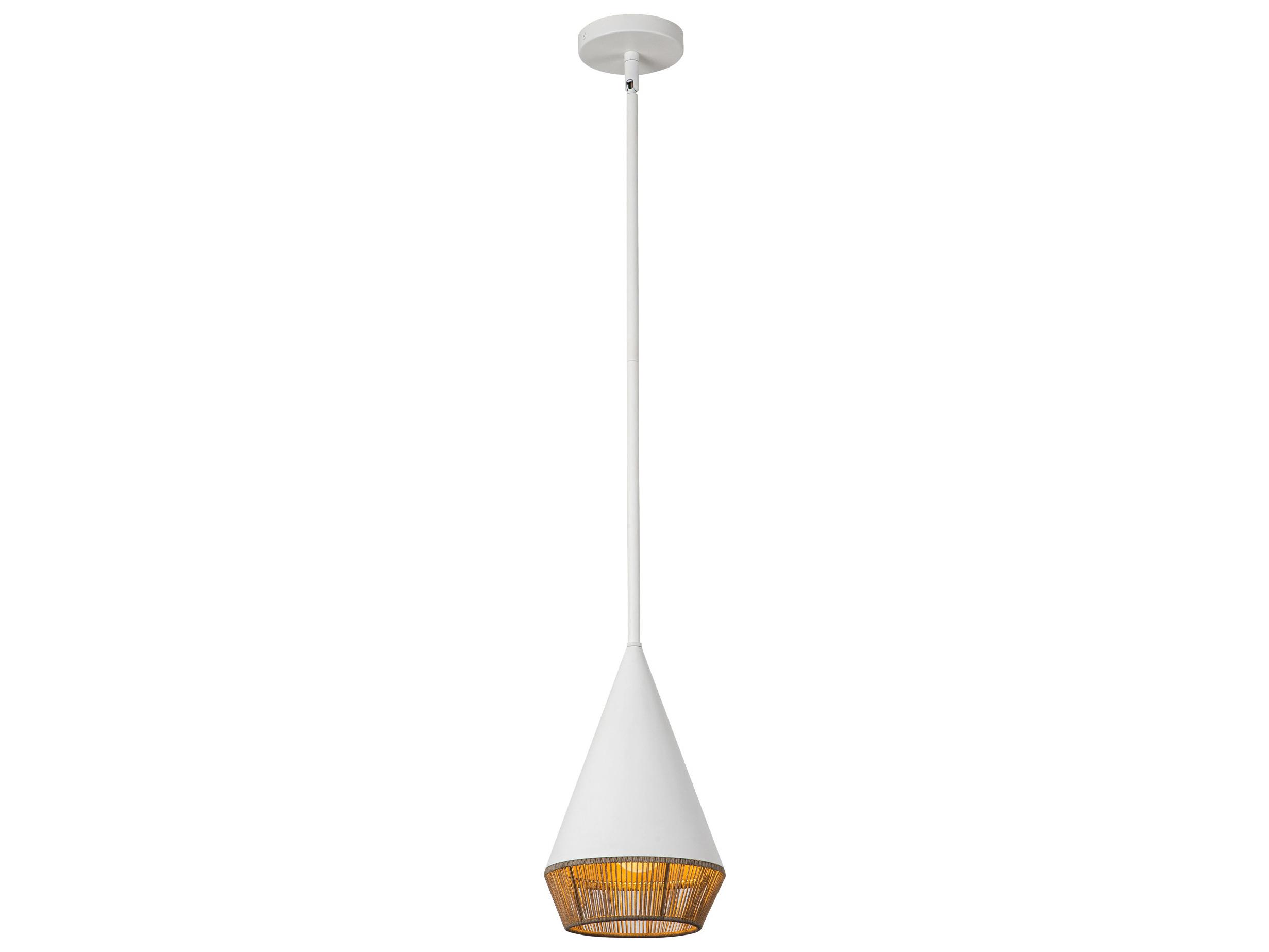 Alora Mood Daphne 1-Light White Geometric Mini Pendant