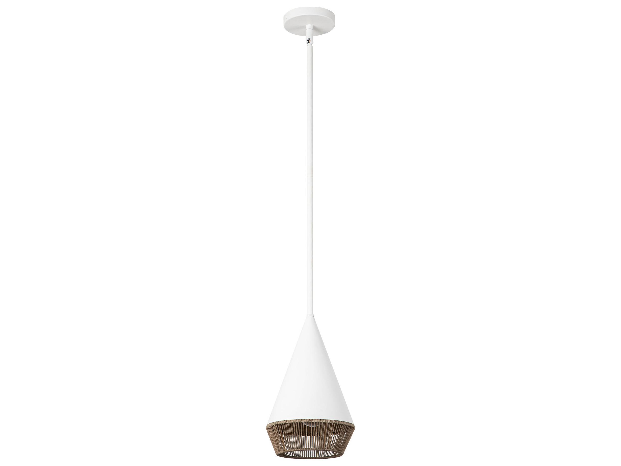 Alora Mood Daphne 1-Light White Geometric Mini Pendant