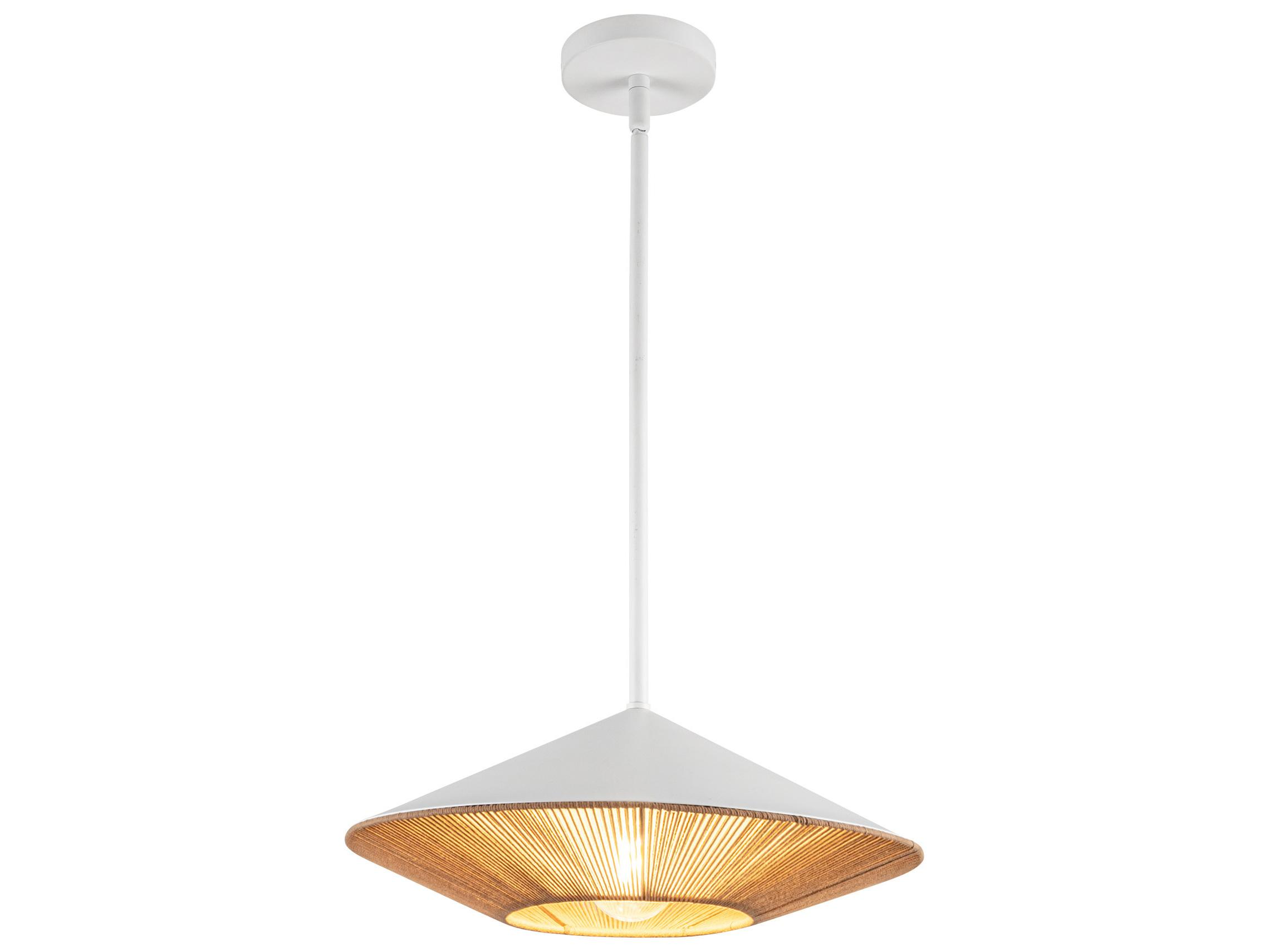 Alora Mood Daphne 1-Light White Geometric Pendant