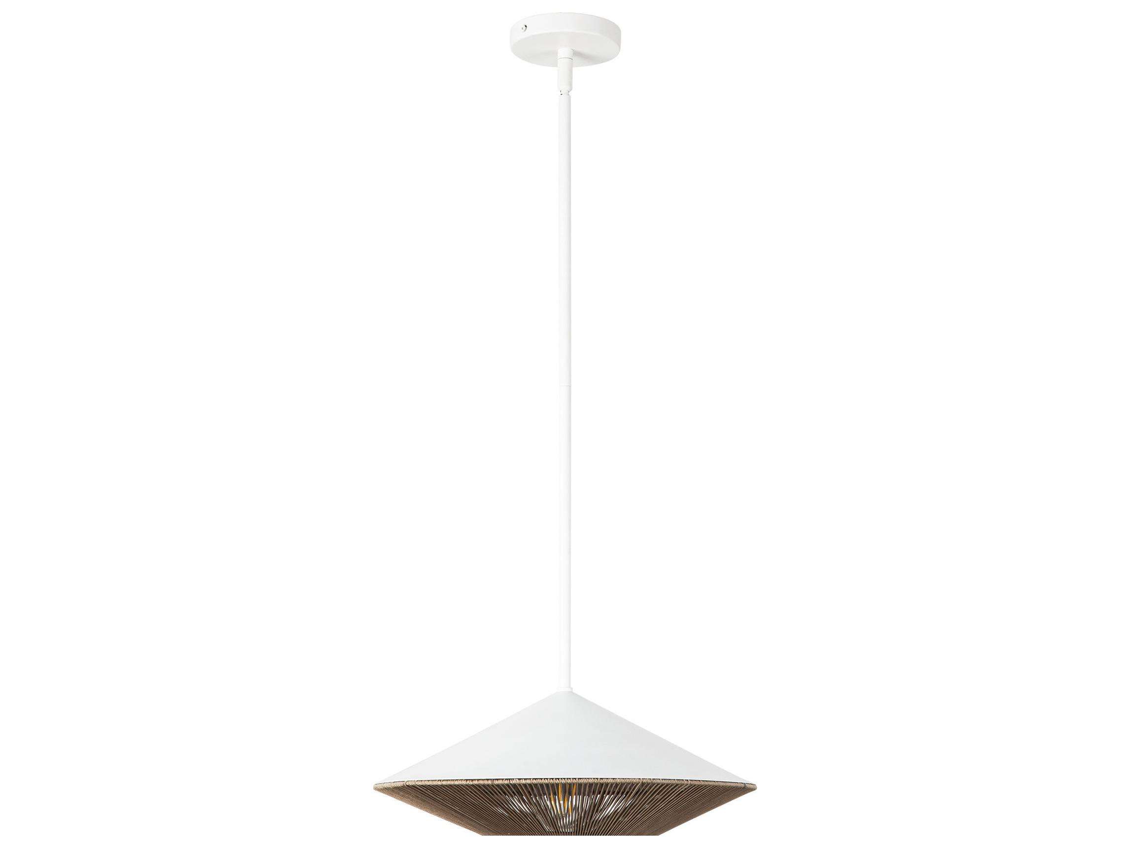 Alora Mood Daphne 1-Light White Geometric Pendant