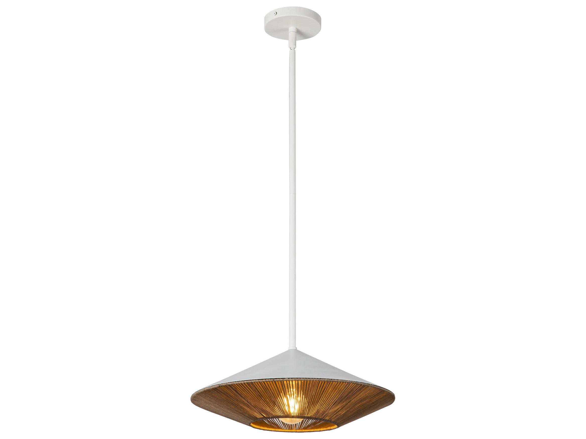 Alora Mood Daphne 1-Light White Geometric Pendant