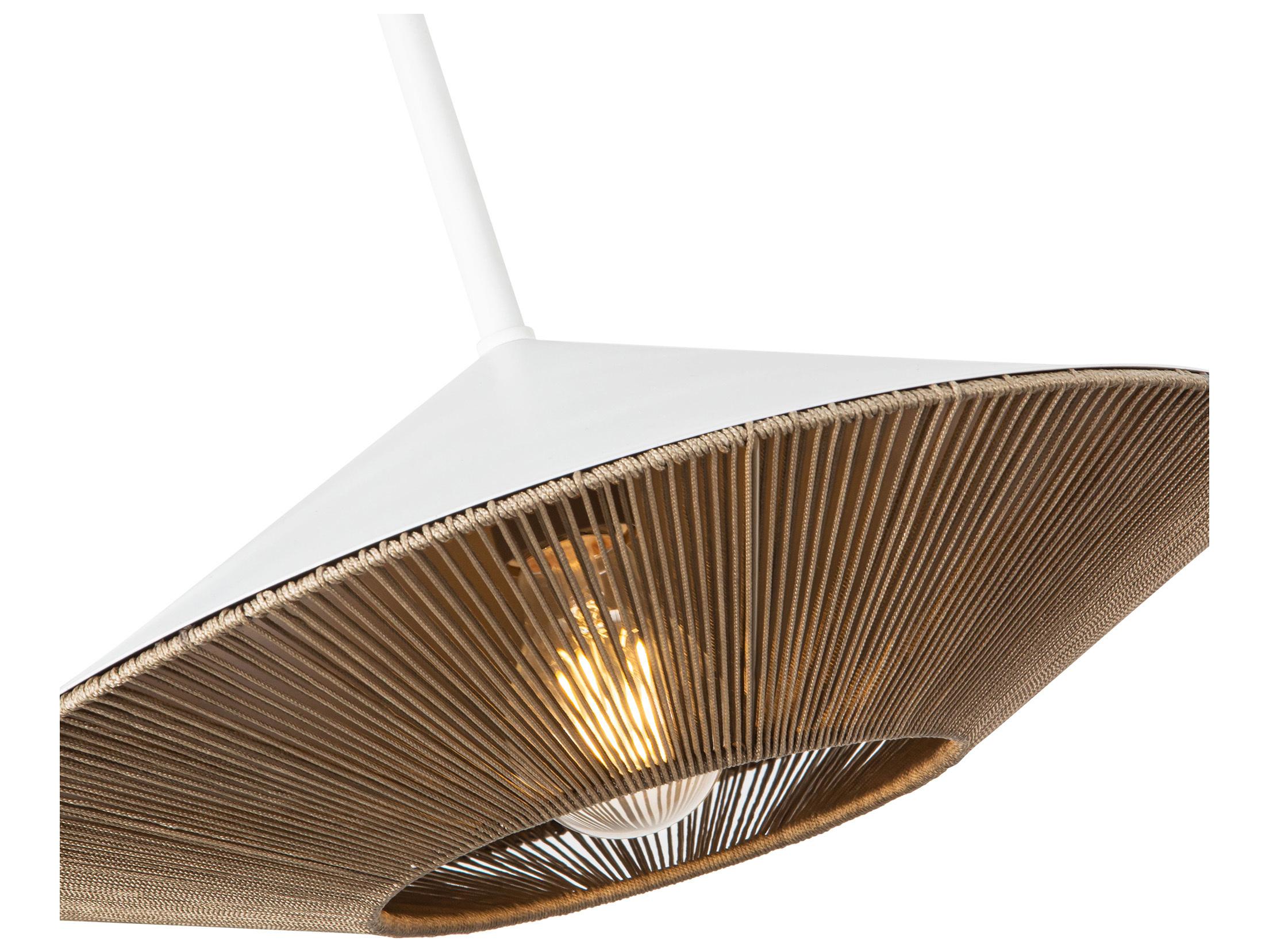 Alora Mood Daphne 1-Light White Geometric Pendant