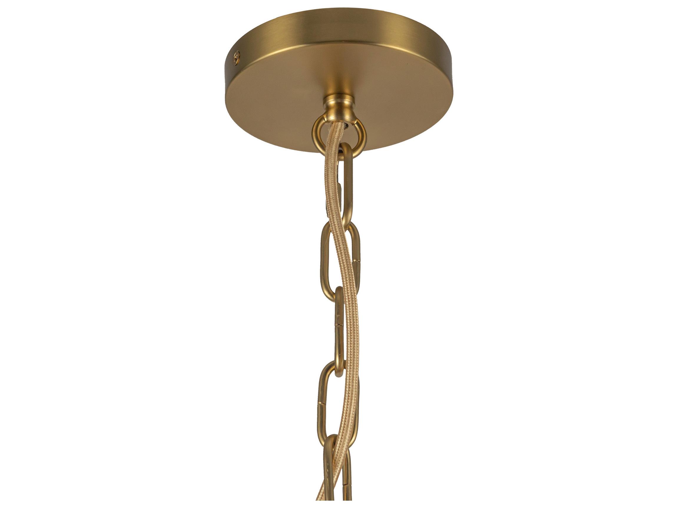 Alora Mood Kai 1-Light Brushed Gold Brown Mini Pendant
