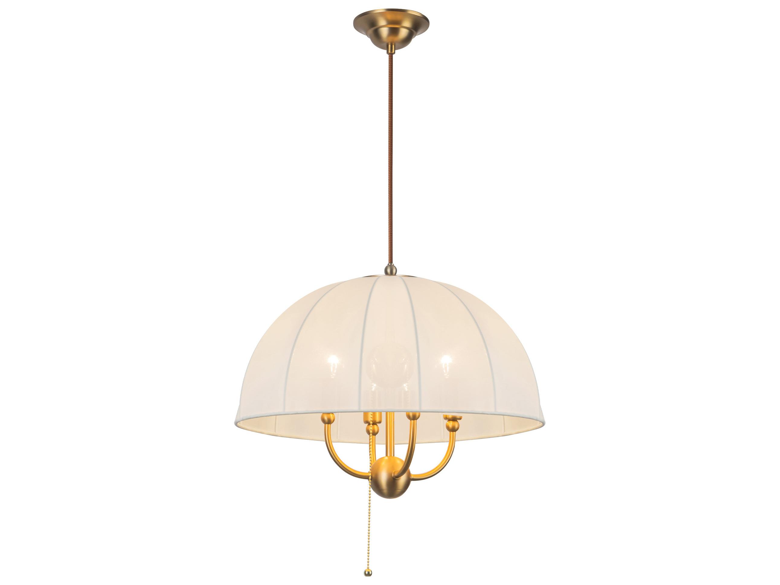 Alora Mood Crosby 4-Light Brushed Gold Dome Pendant