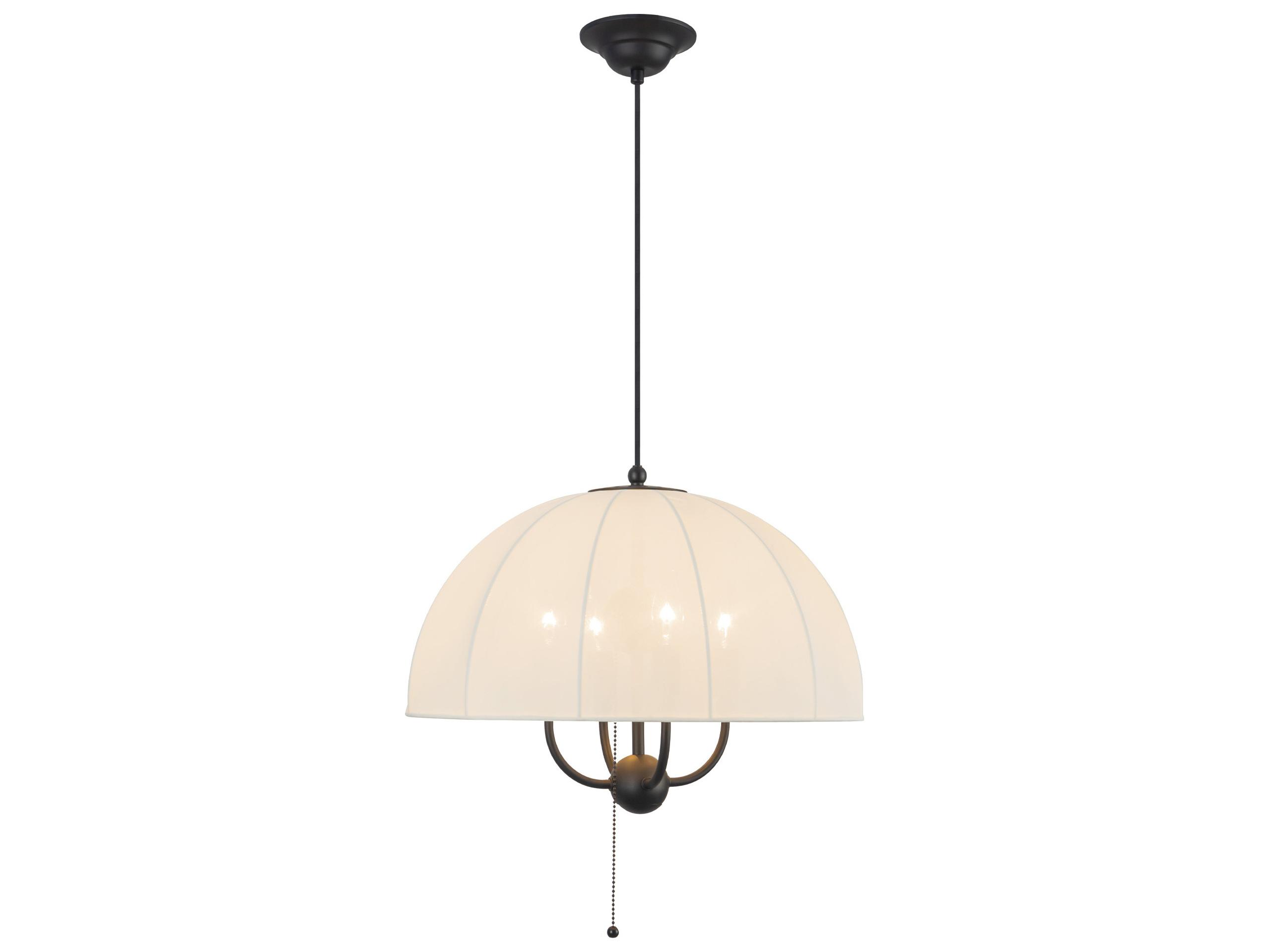 Alora Mood Crosby 4-Light Matte Black Dome Pendant