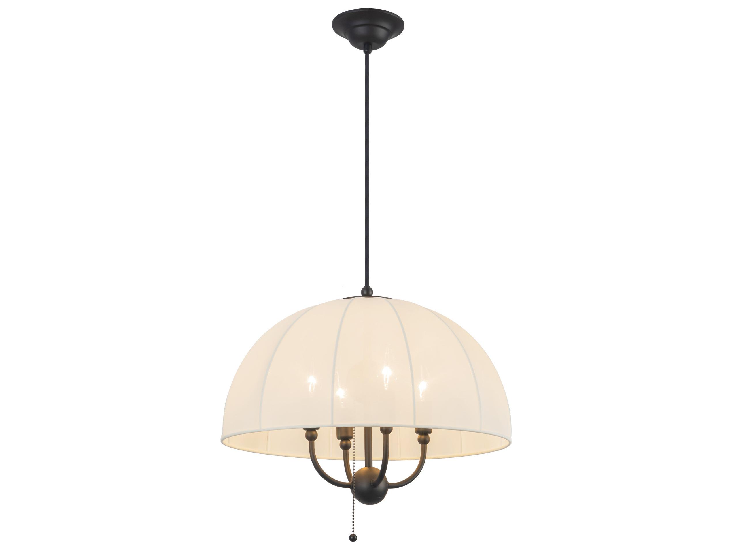 Alora Mood Crosby 4-Light Matte Black Dome Pendant