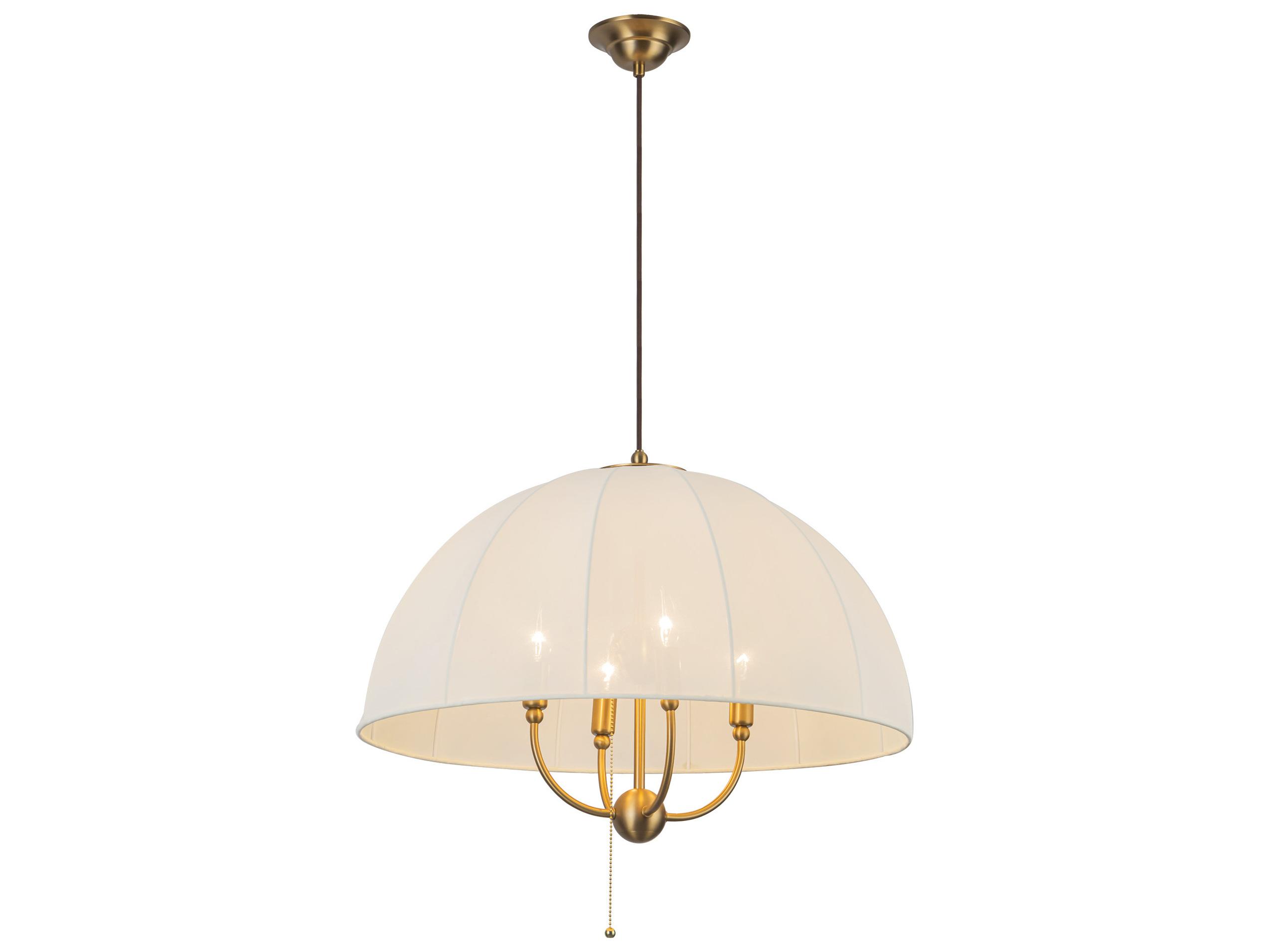 Alora Mood Crosby 4-Light Brushed Gold Dome Pendant