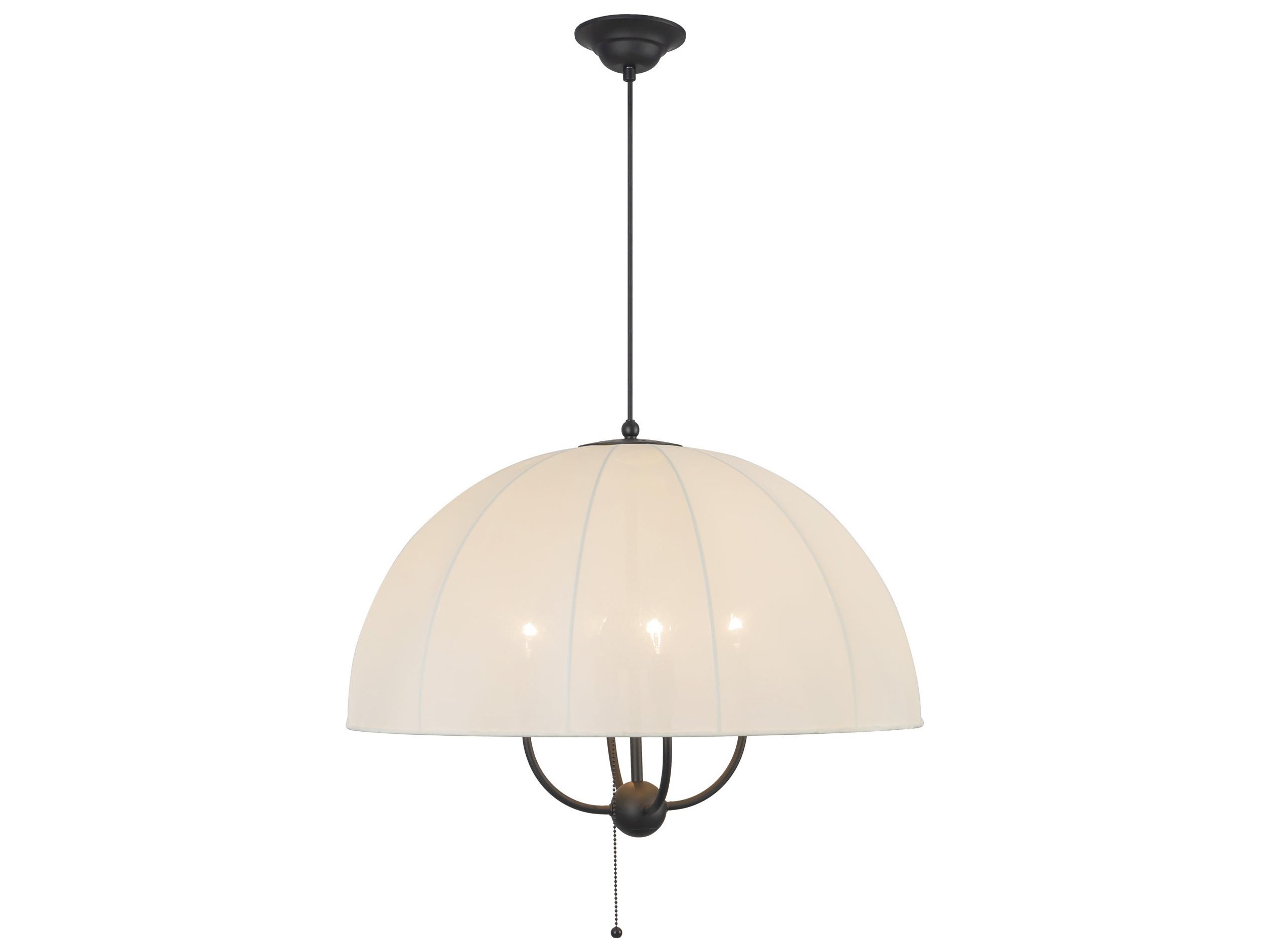 Alora Mood Crosby 4-Light Matte Black Dome Pendant