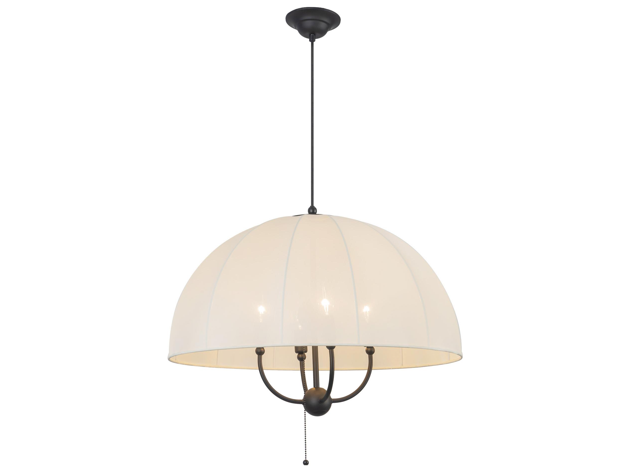 Alora Mood Crosby 4-Light Matte Black Dome Pendant