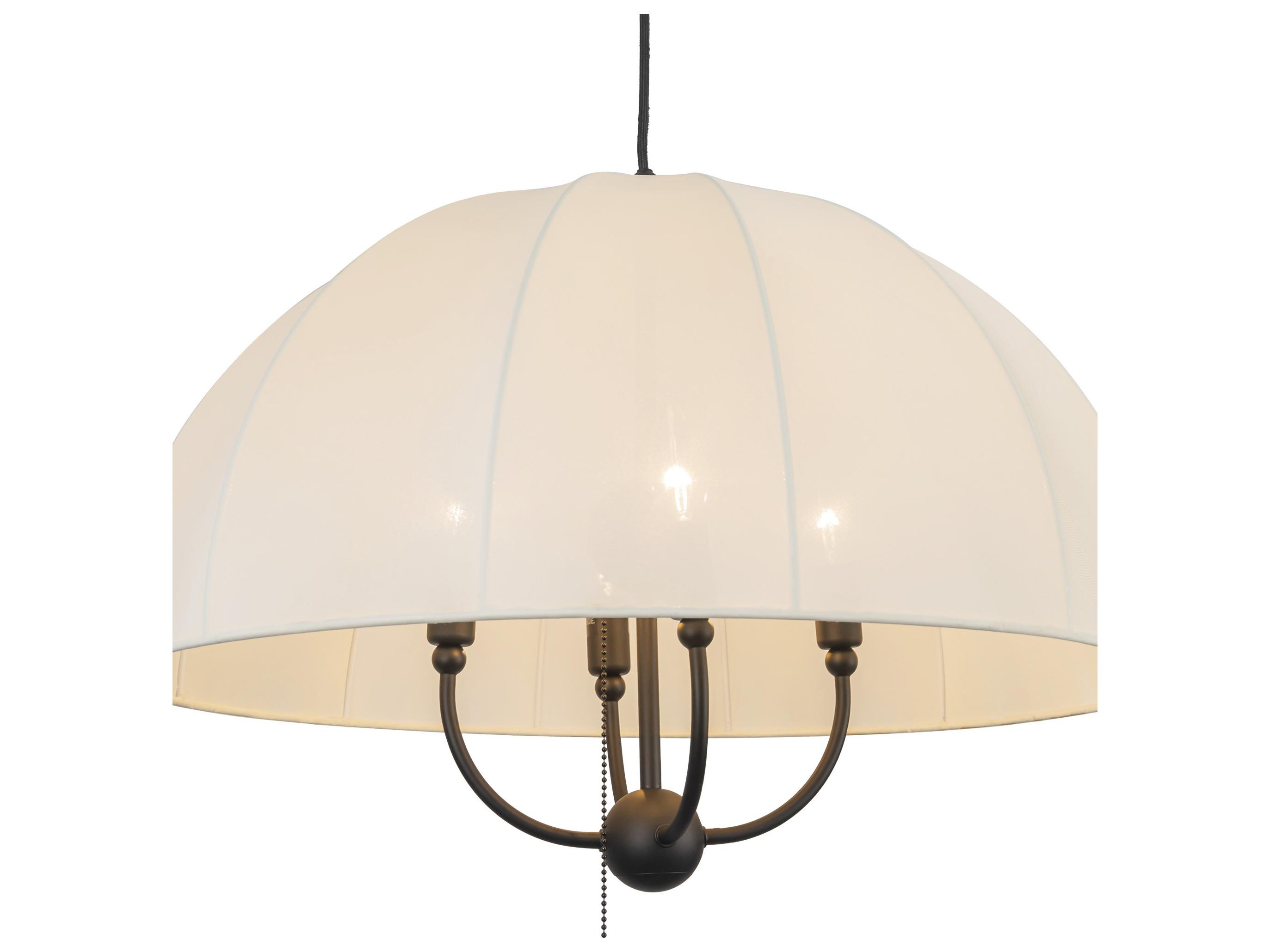 Alora Mood Crosby 4-Light Matte Black Dome Pendant