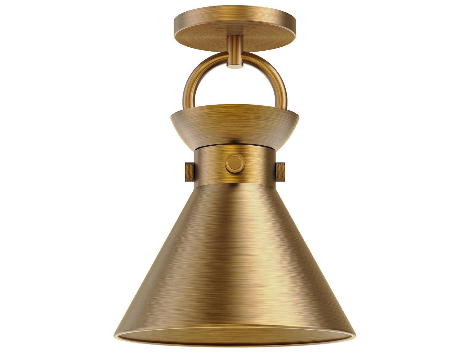 Alora Mood Emerson 1-Light Aged Gold Semi Flush Mount