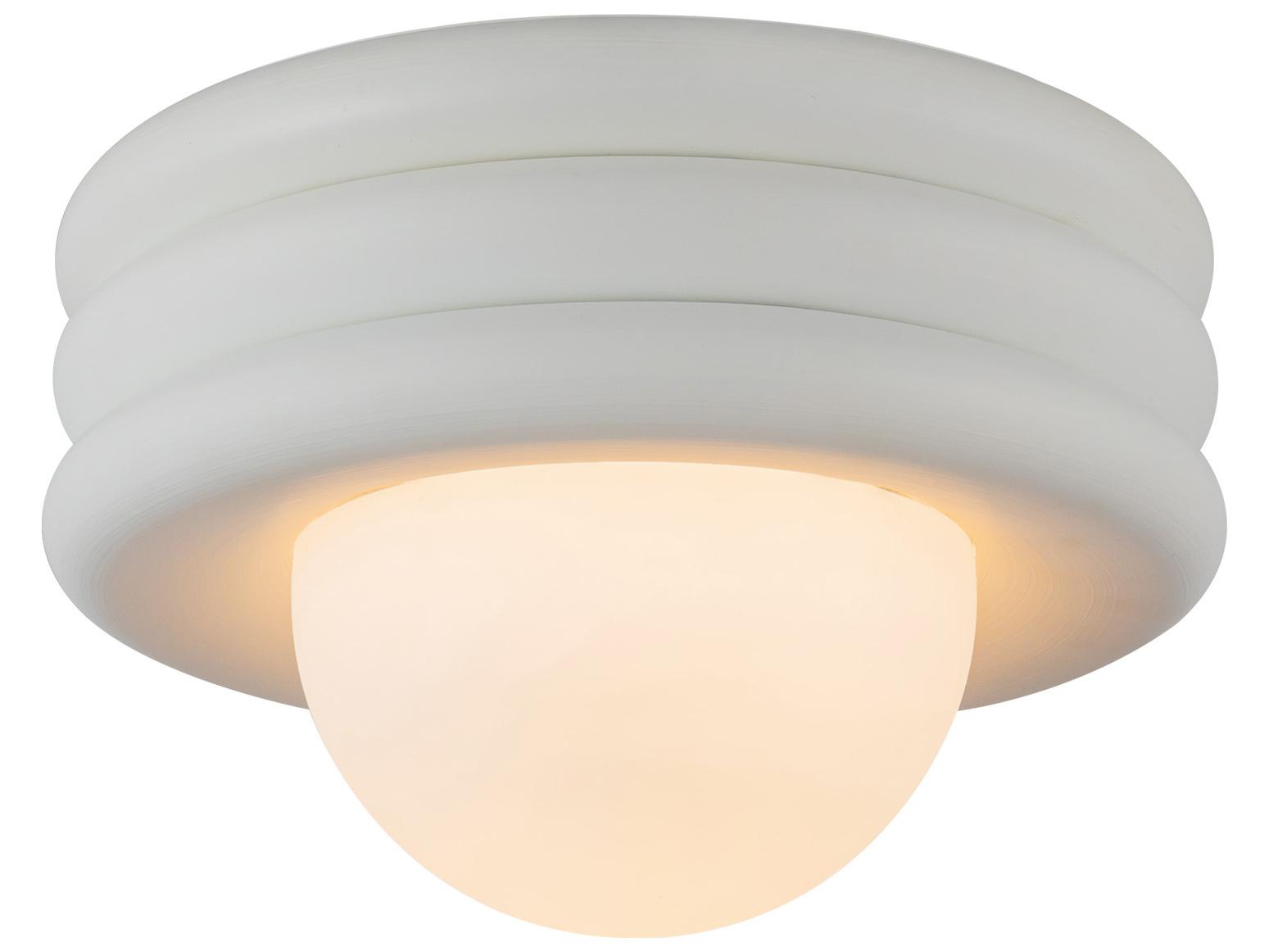 Alora Mood Harvey 1-Light Antique White Globe Semi Flush Mount