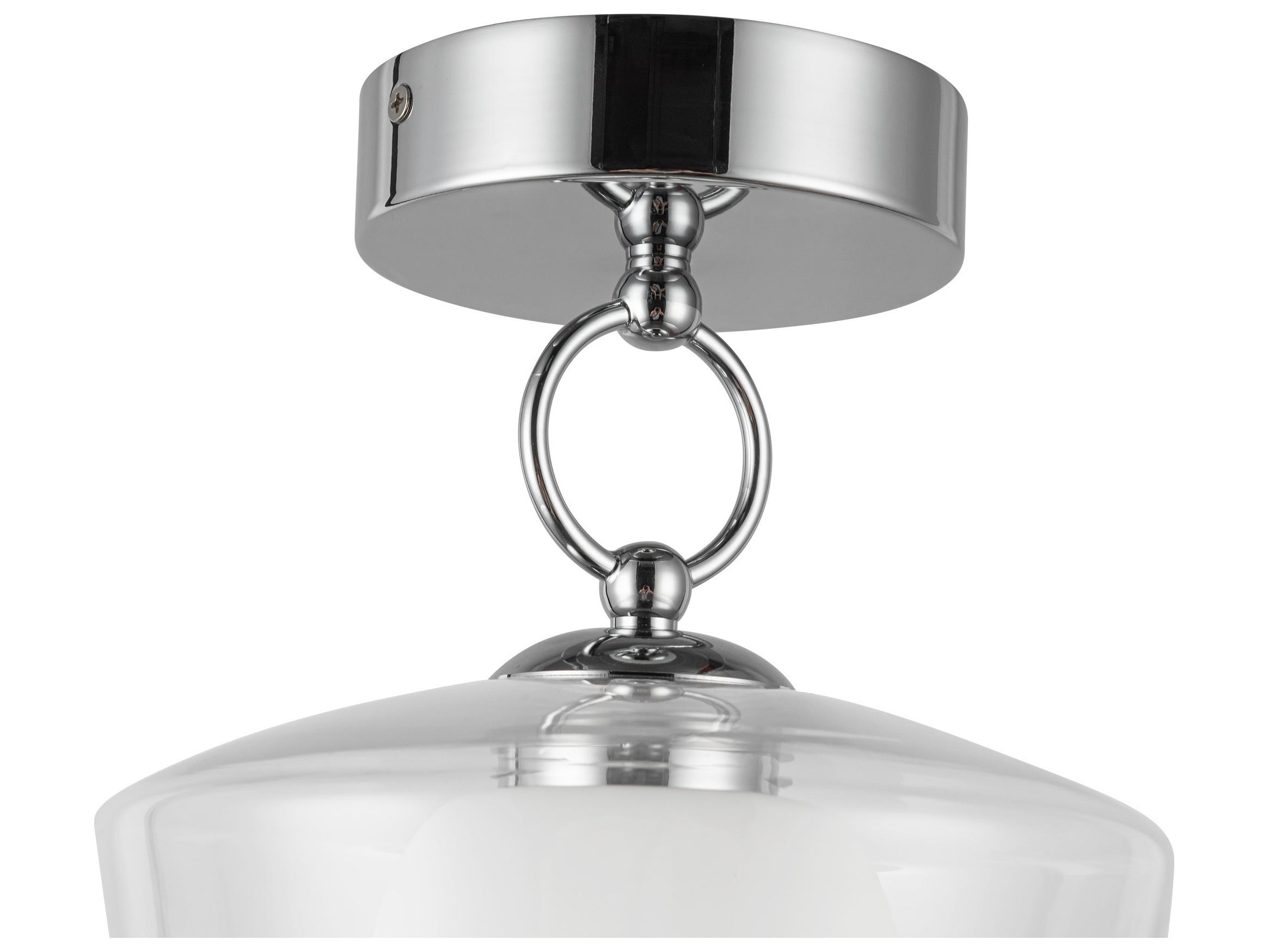 Alora Mood Leota Chrome Semi Flush Mount