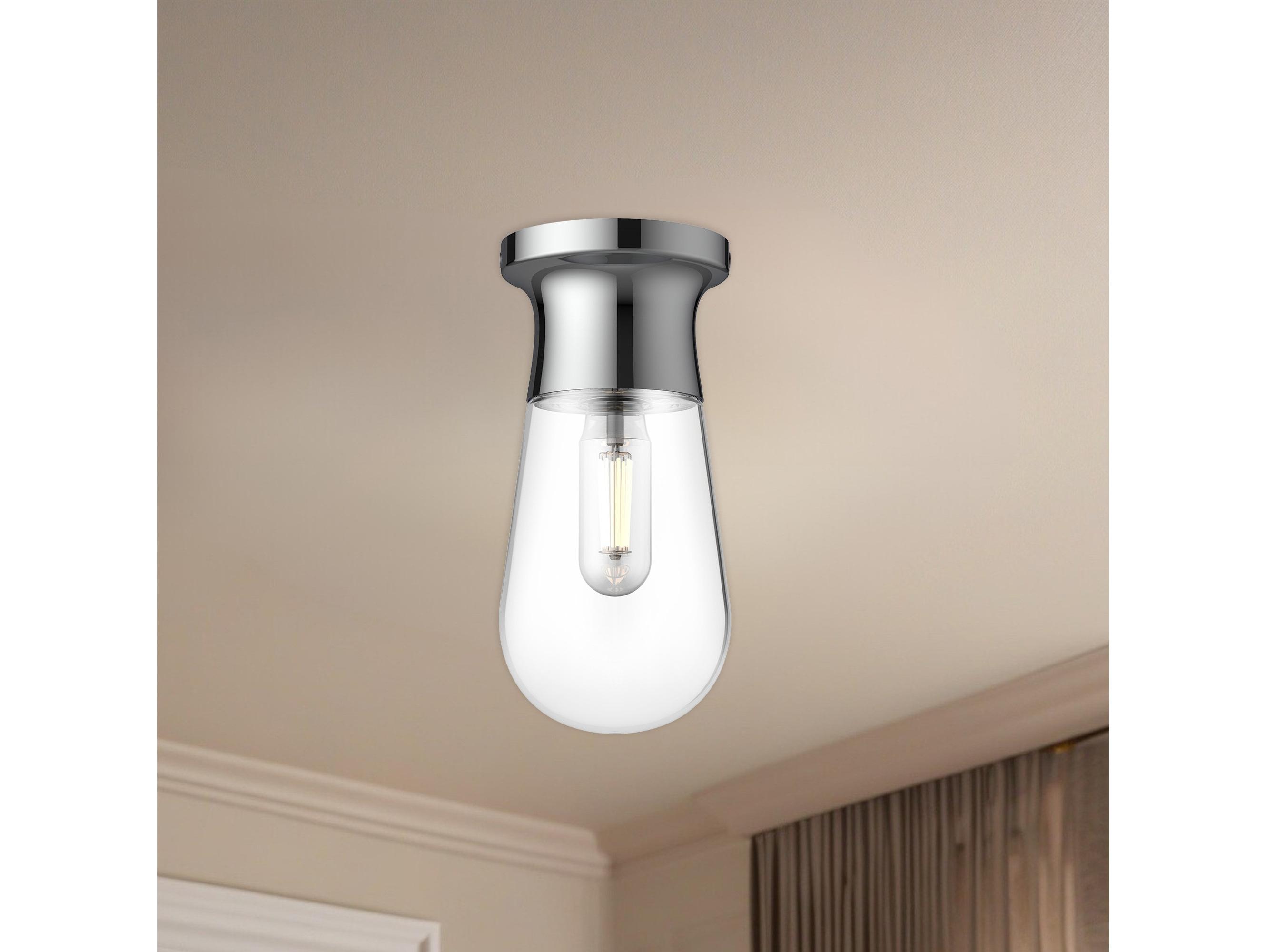Alora Mood Marcel 1-Light Chrome Flush Mount