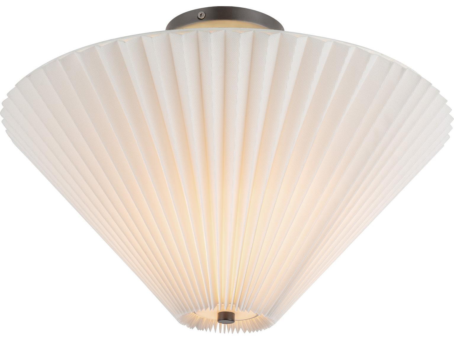 Alora Mood Bridgette 1-Light Matte Black Semi Flush Mount