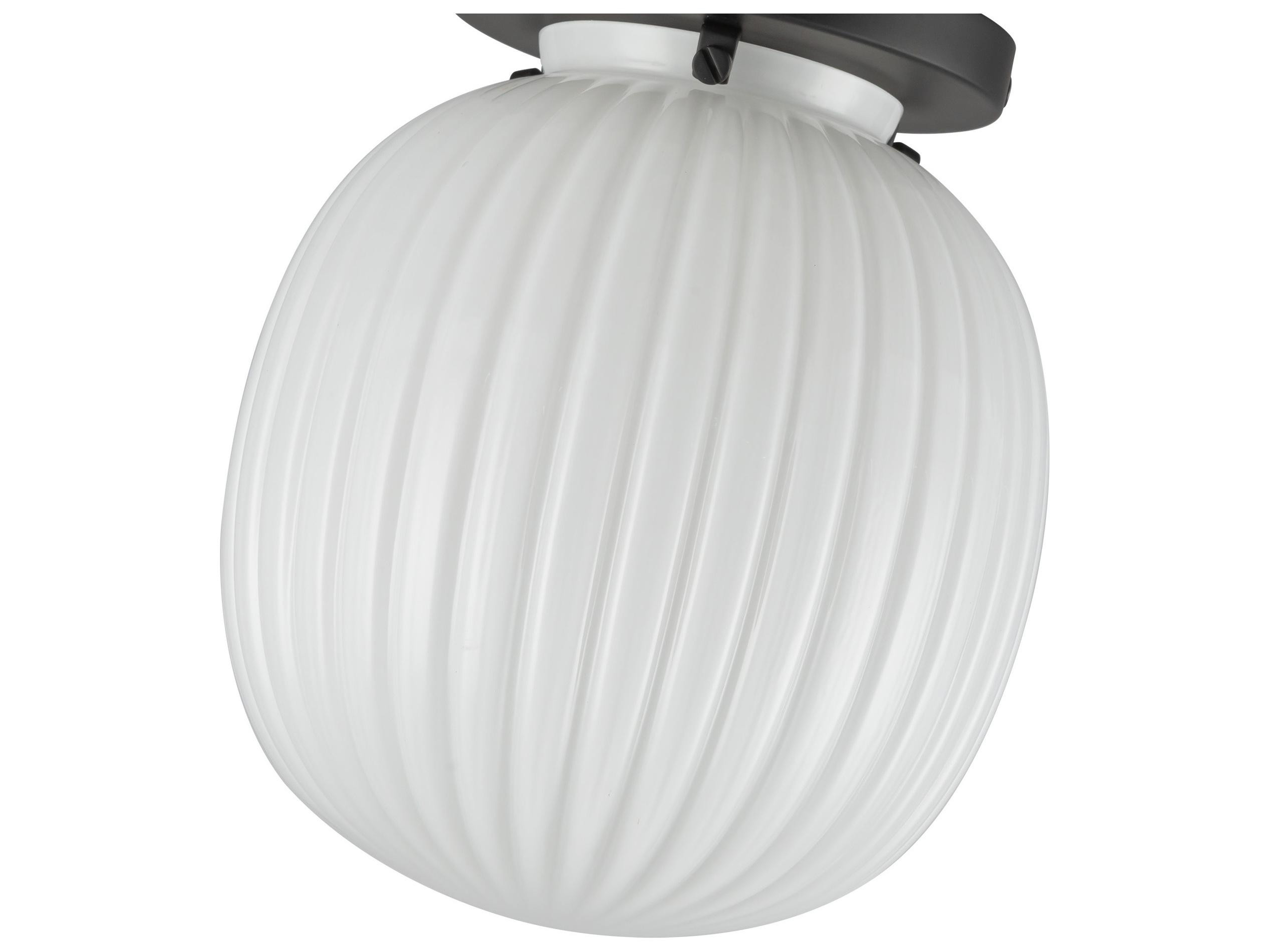 Alora Mood Cherise 1-Light Matte Black Flush Mount