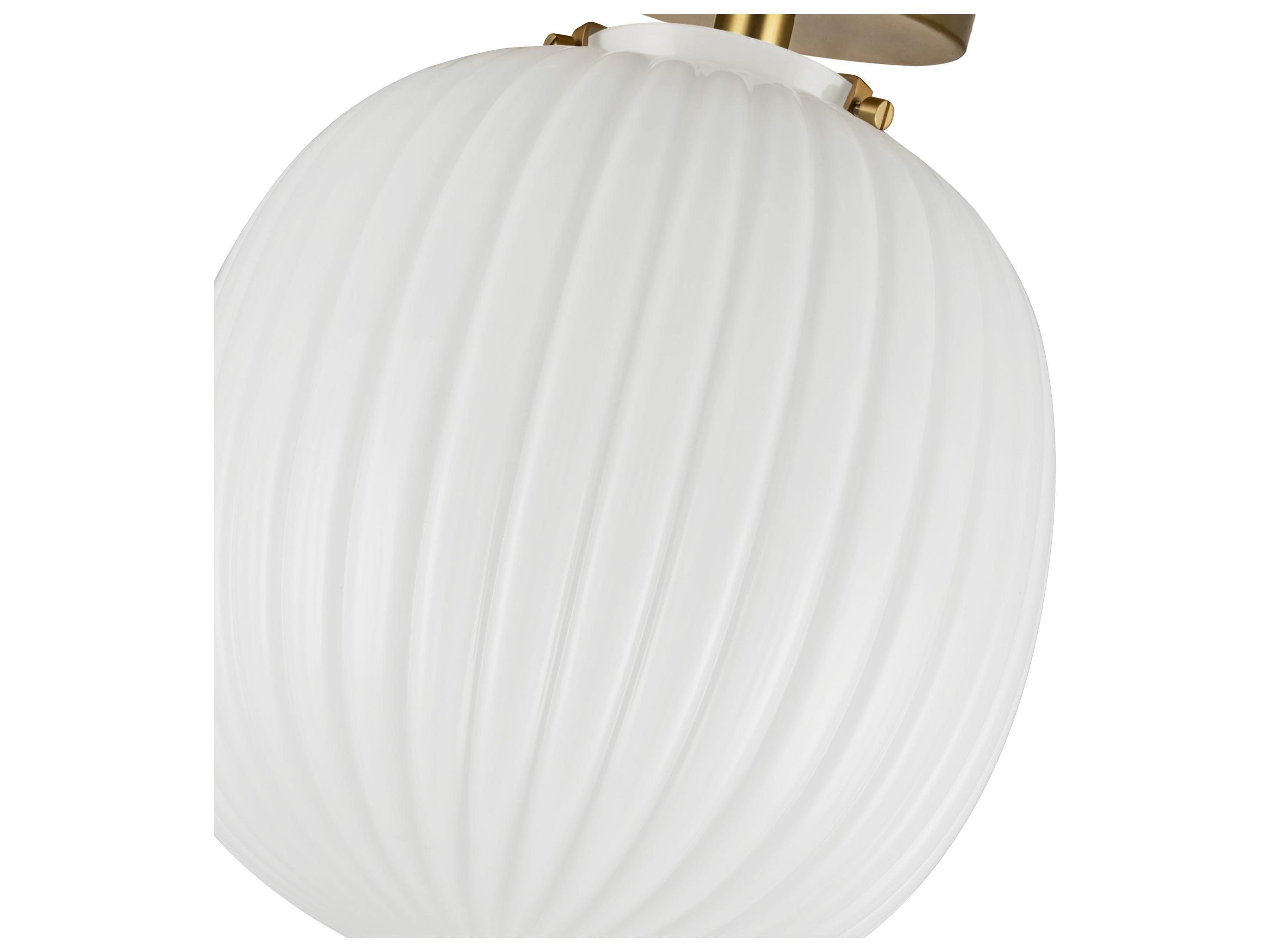 Alora Mood Cherise 1-Light Brushed Gold Semi Flush Mount