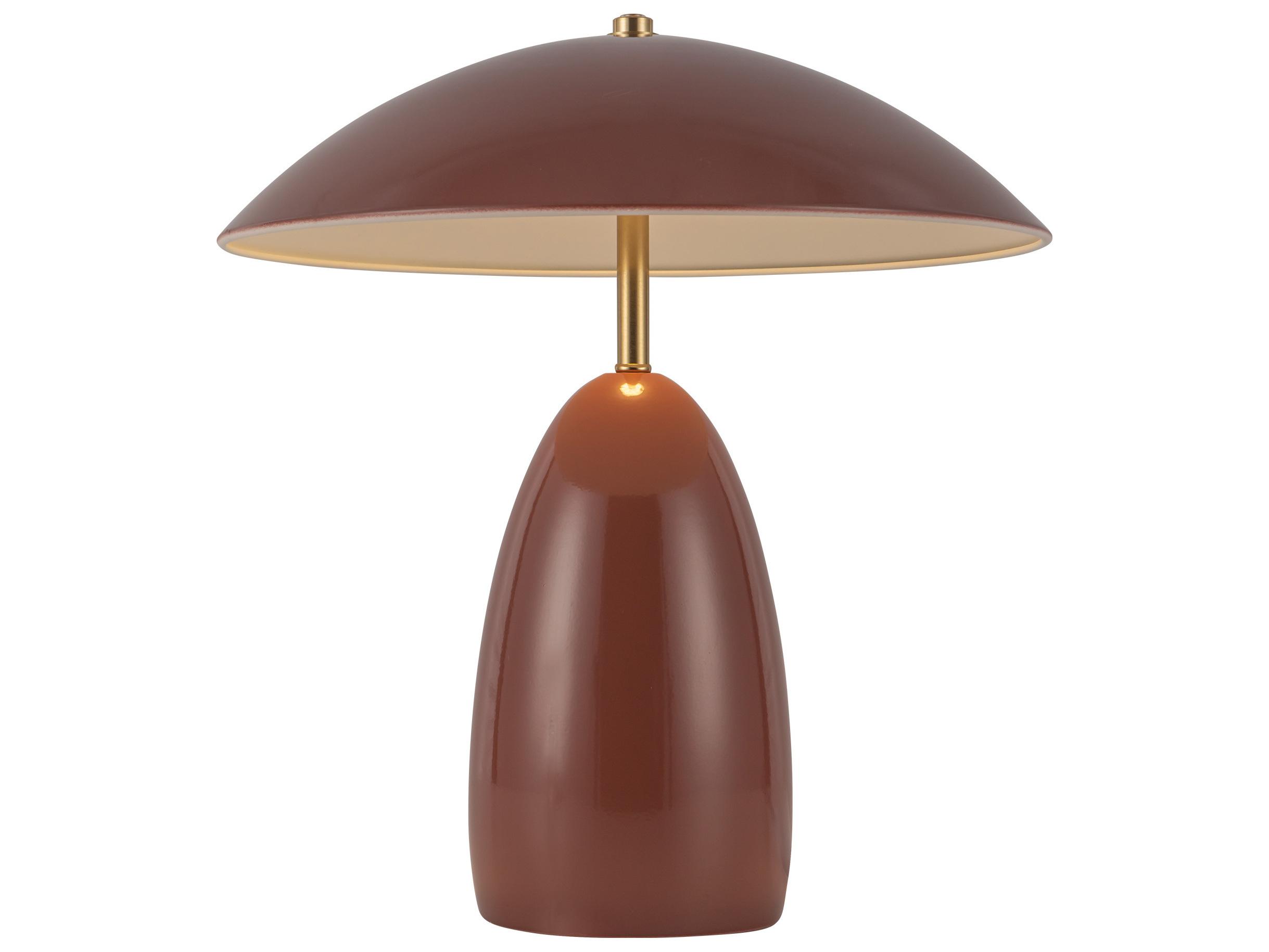 Alora Mood Poppy Burgundy Red Table Lamp