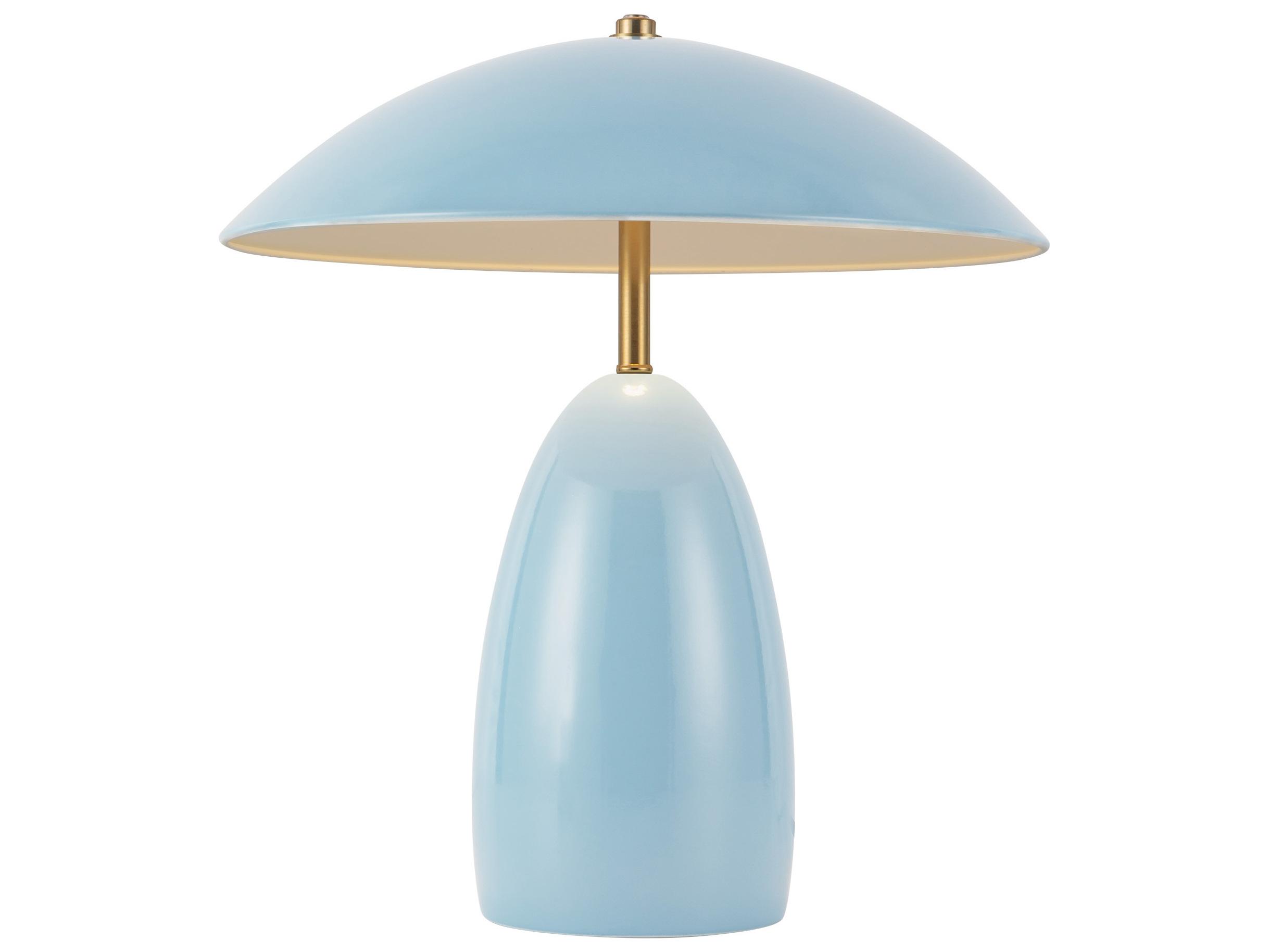 Alora Mood Poppy Cerulean Blue Table Lamp